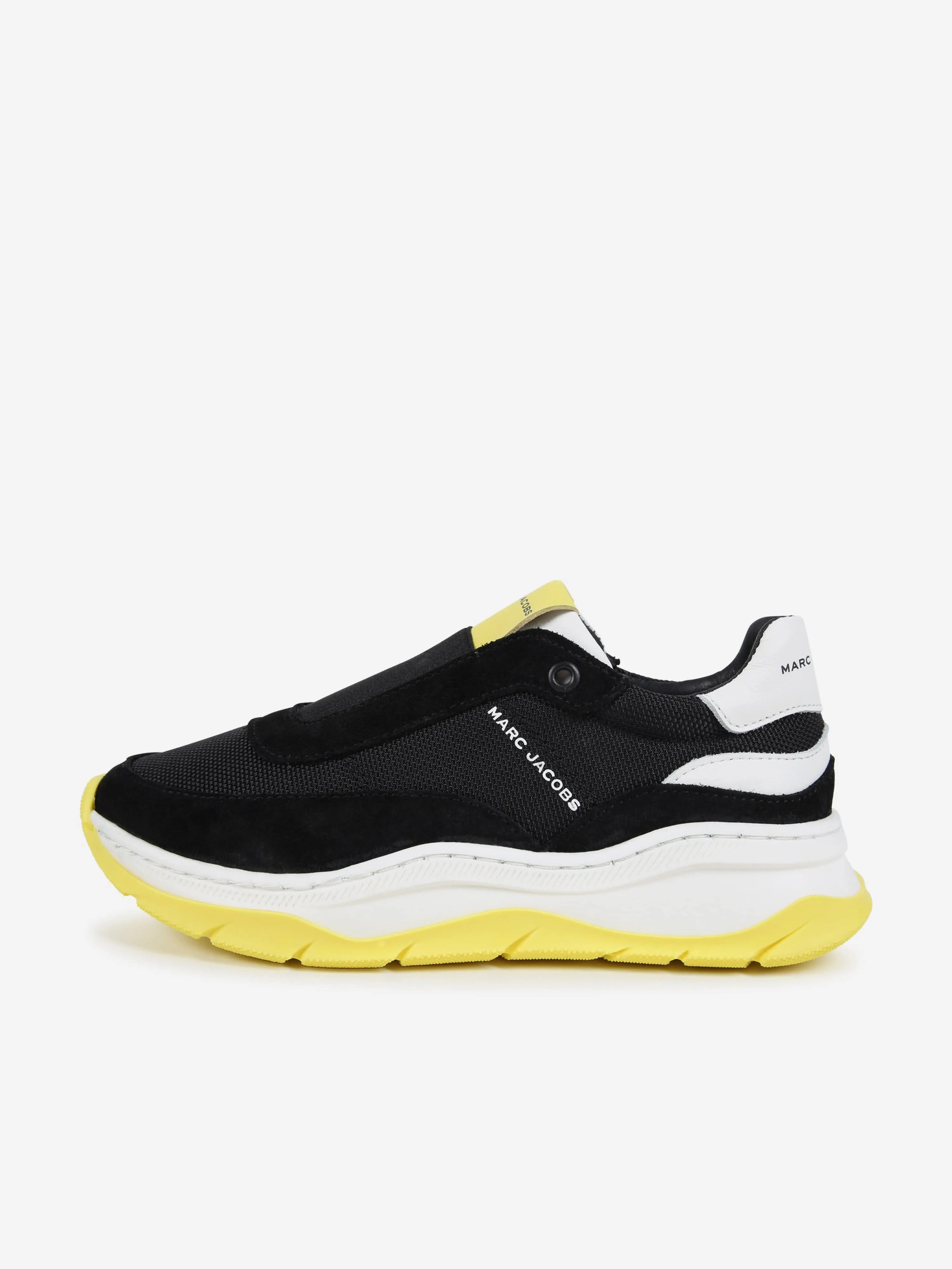 MARC JACOBS Baskets en cuir pour enfants avec logo en noir