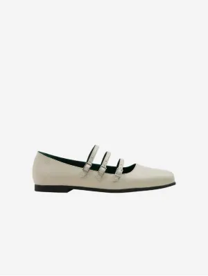 Maria II Ballerines Véganes en Cuir de Pomme | Crème