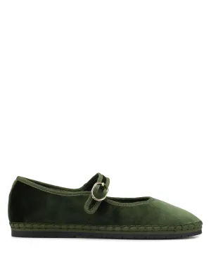 Velours kaki miel