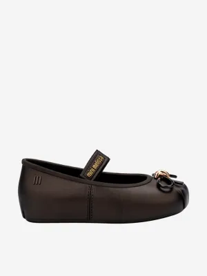 Mini Melissa Ballerines Sophie pour Filles en Noir