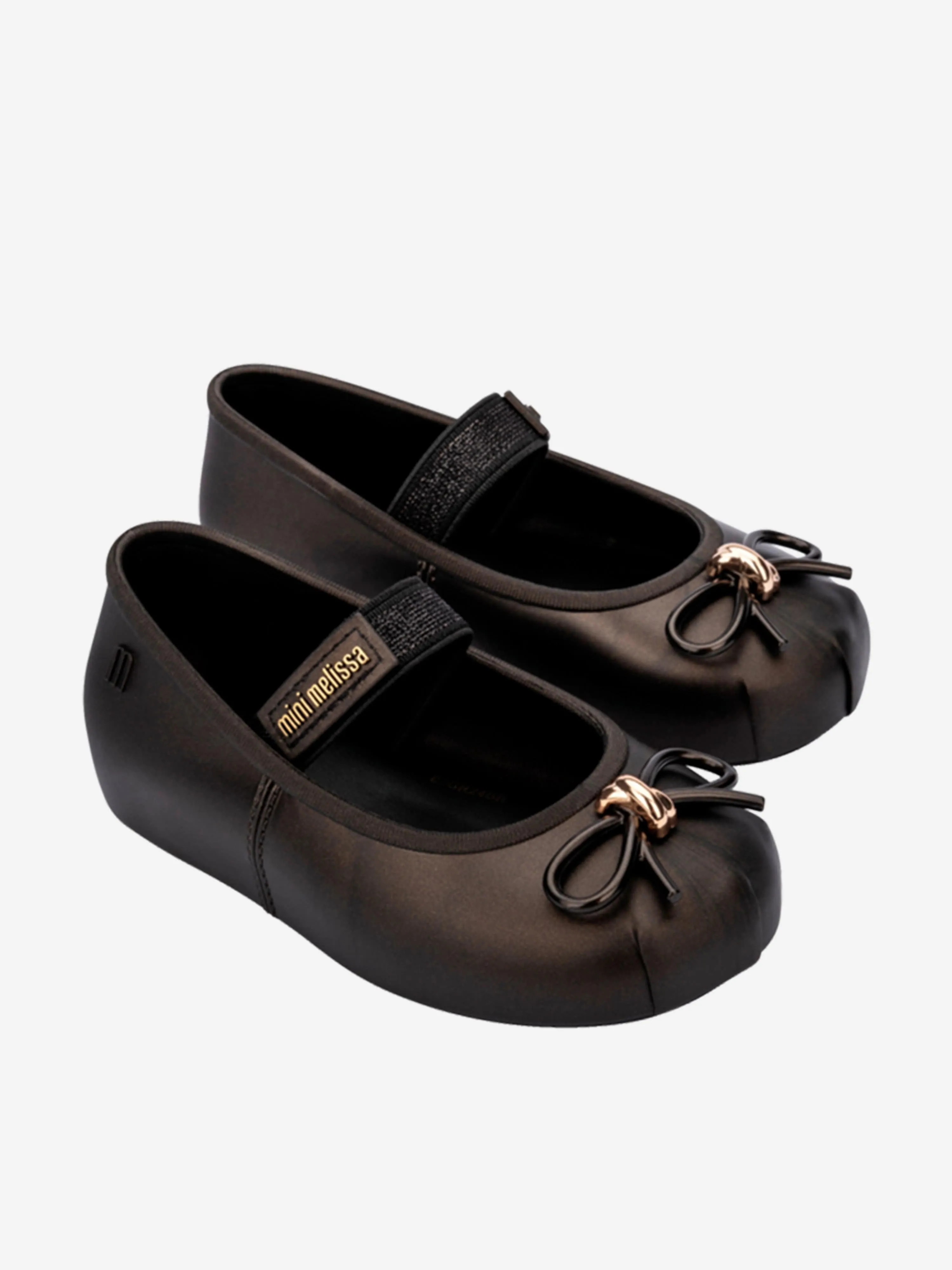 Mini Melissa Ballerines Sophie pour Filles en Noir