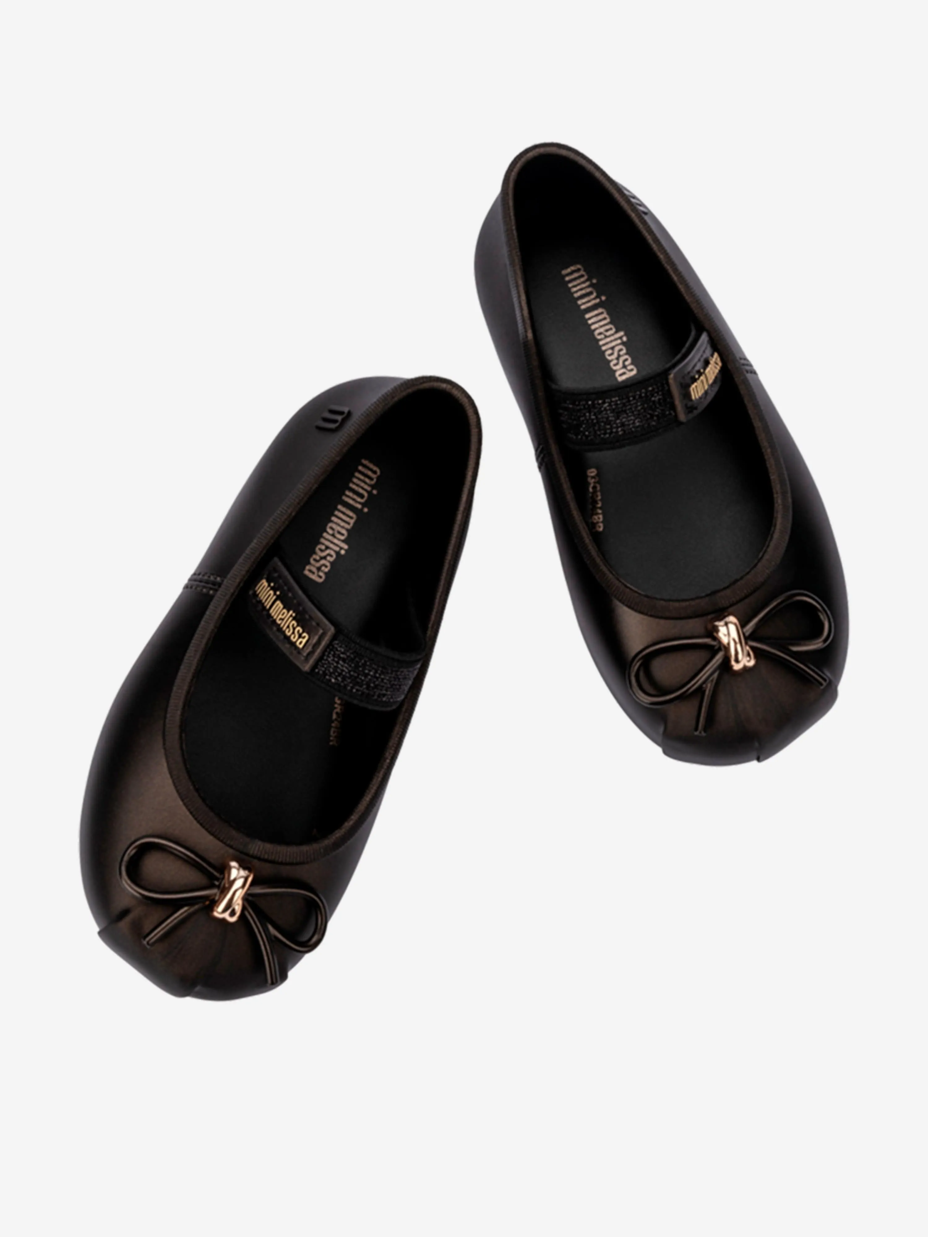Mini Melissa Ballerines Sophie pour Filles en Noir
