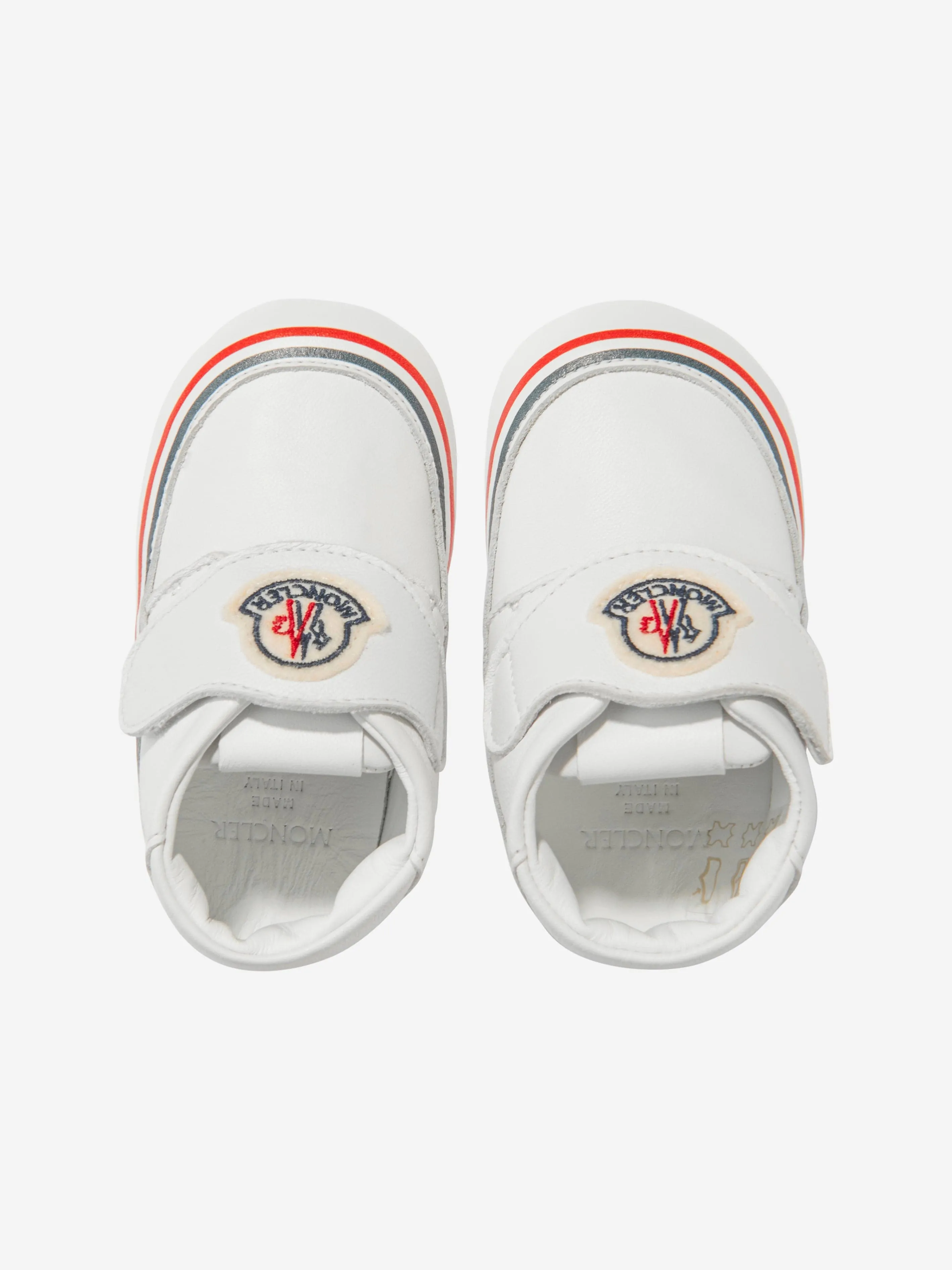 Chaussures Premiers Pas Bébé Moncler Enfant en Blanc