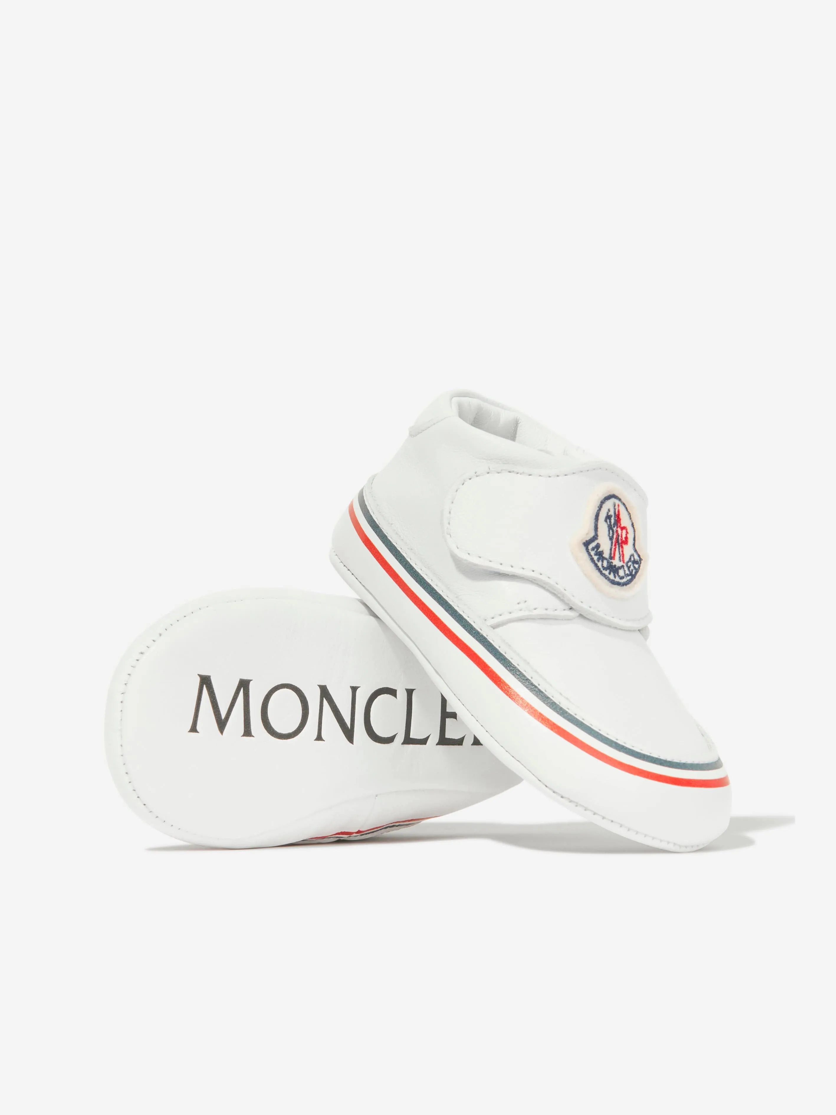 Chaussures Premiers Pas Bébé Moncler Enfant en Blanc