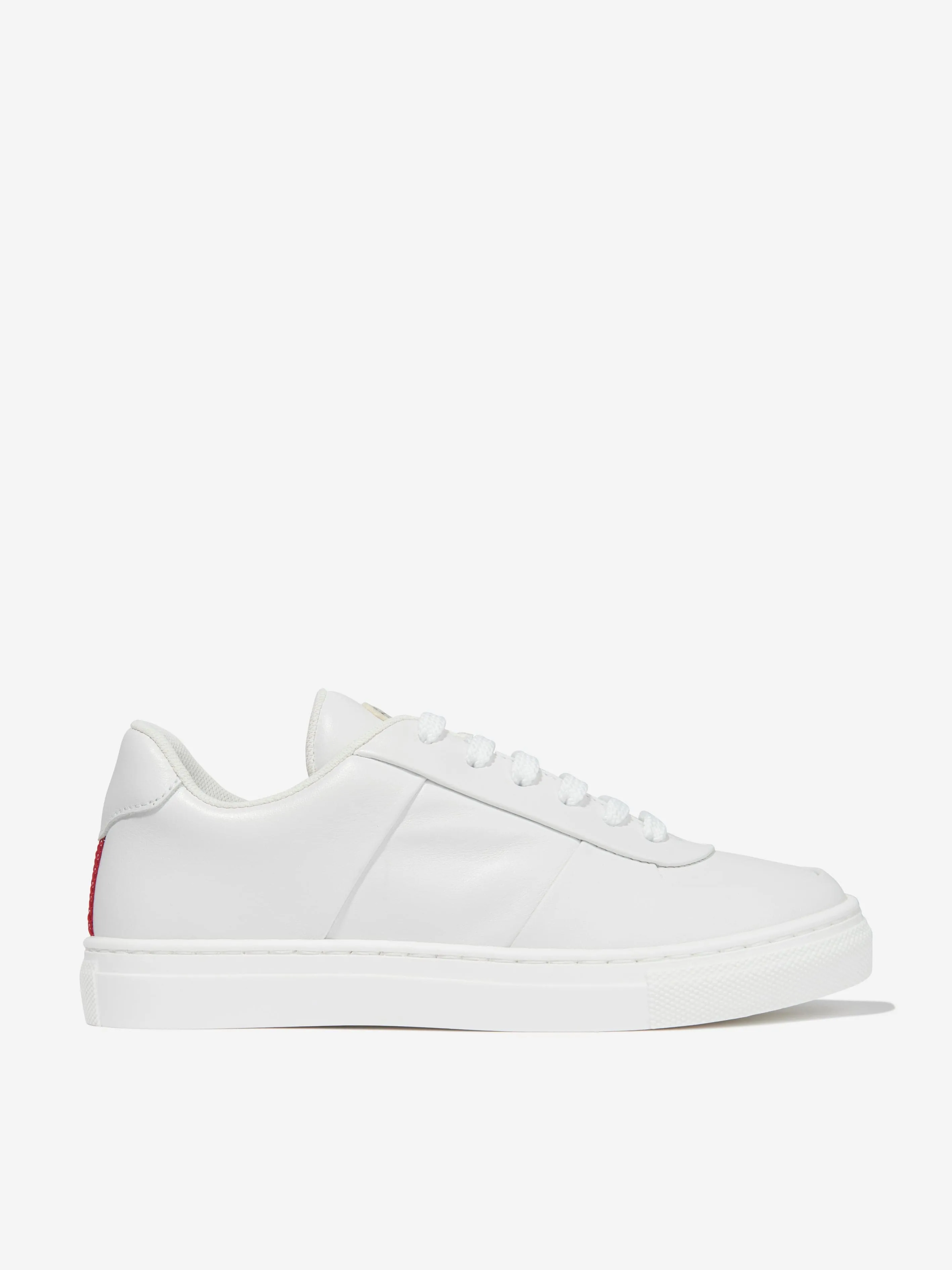Moncler Enfant Baskets Basses en Cuir Petit Neue York
