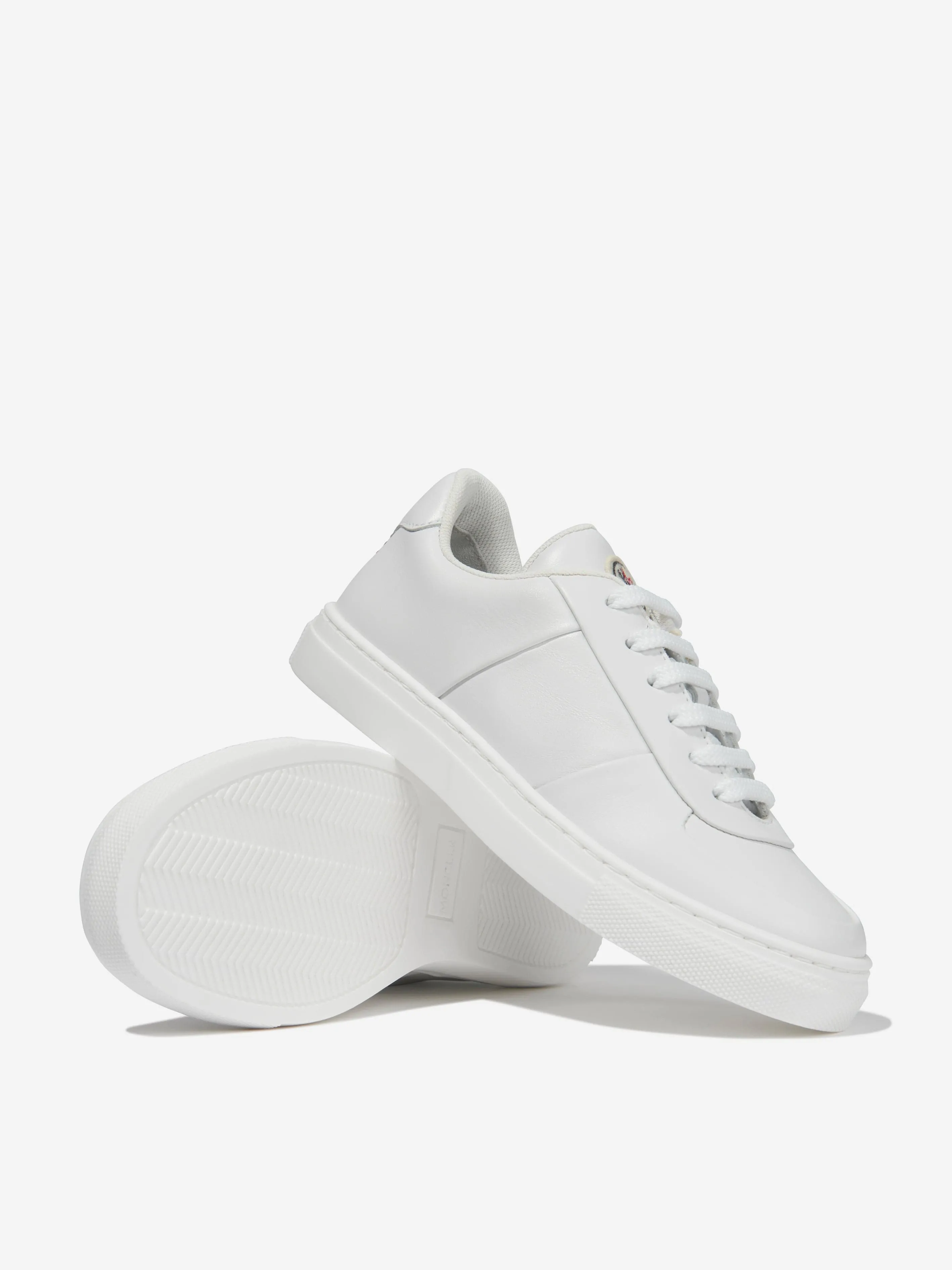 Moncler Enfant Baskets Basses en Cuir Petit Neue York