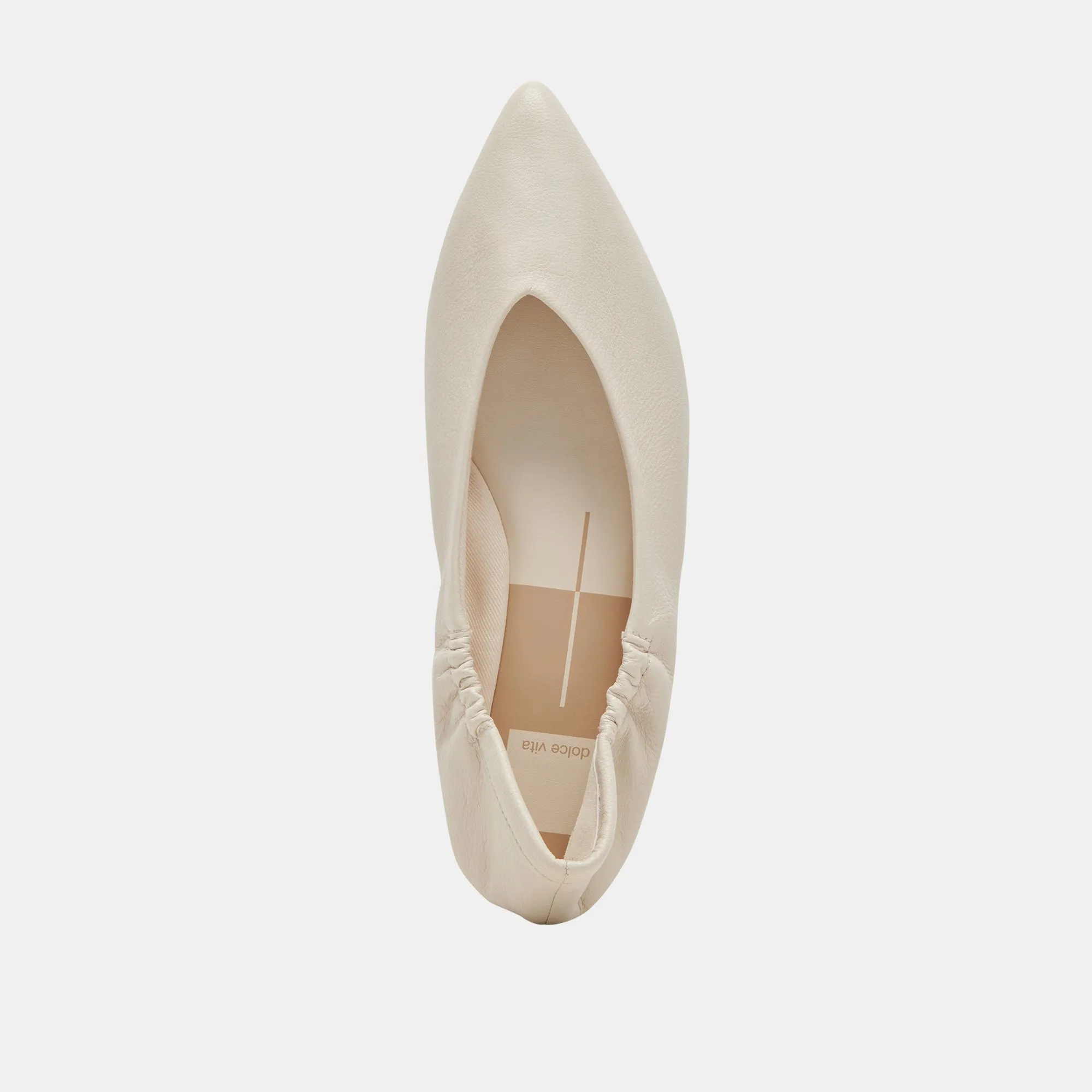 NADAV BALLET FLATS IVOIRE CUIR