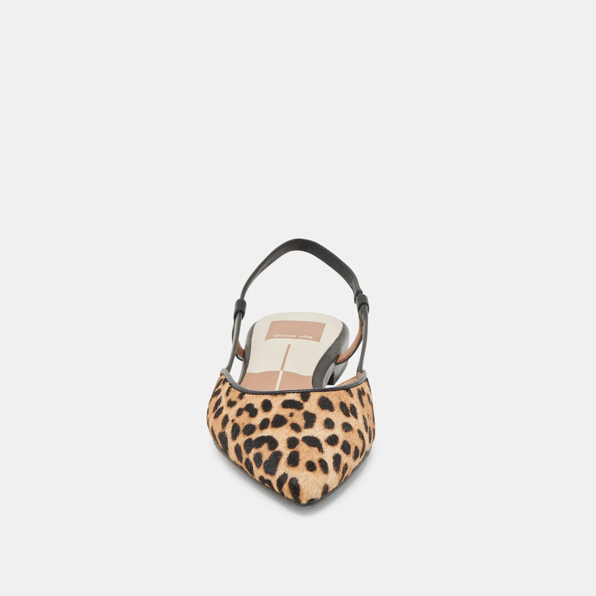 NARAH FLATS CUIR DE VEAU LÉOPARD