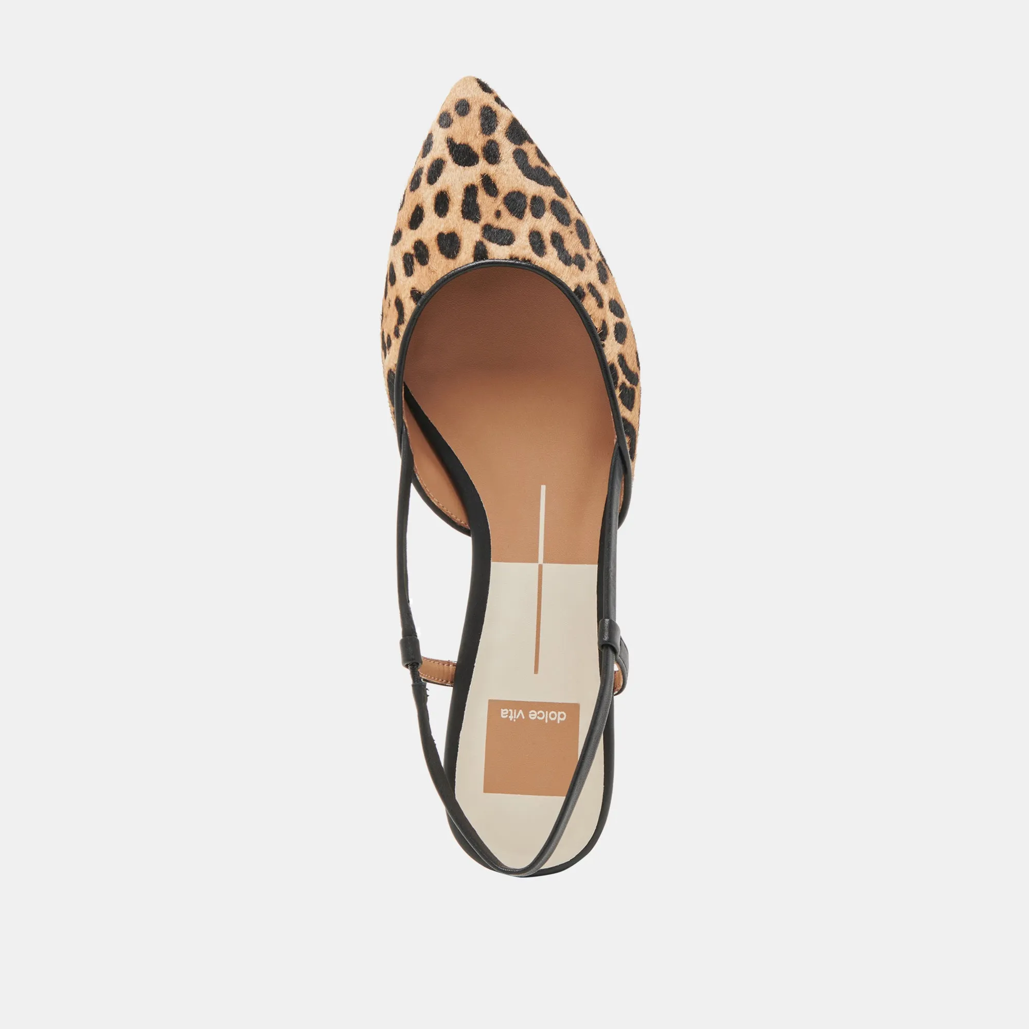 NARAH FLATS CUIR DE VEAU LÉOPARD