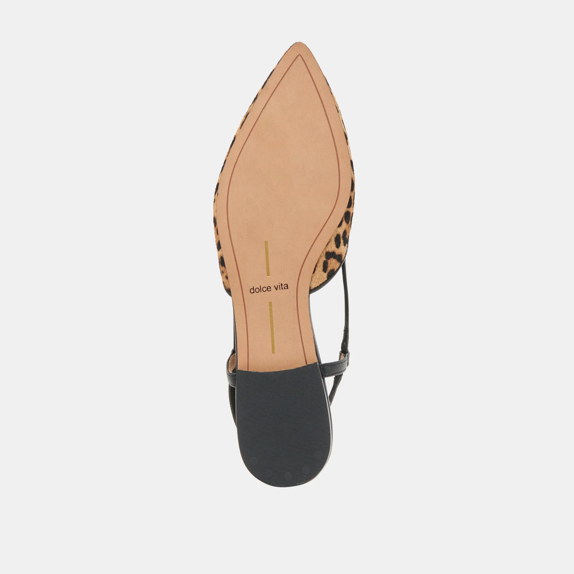 NARAH FLATS CUIR DE VEAU LÉOPARD