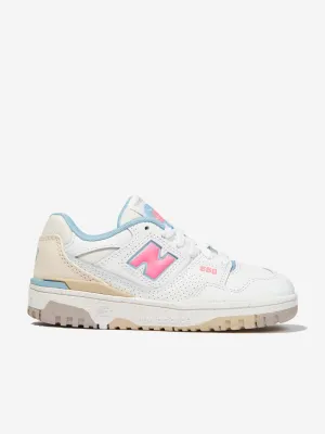 New Balance Baskets B550 pour Filles en Blanc