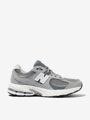 New Balance Enfants 2002 Chaussures de Sport à Lacets avec Logo en Gris
