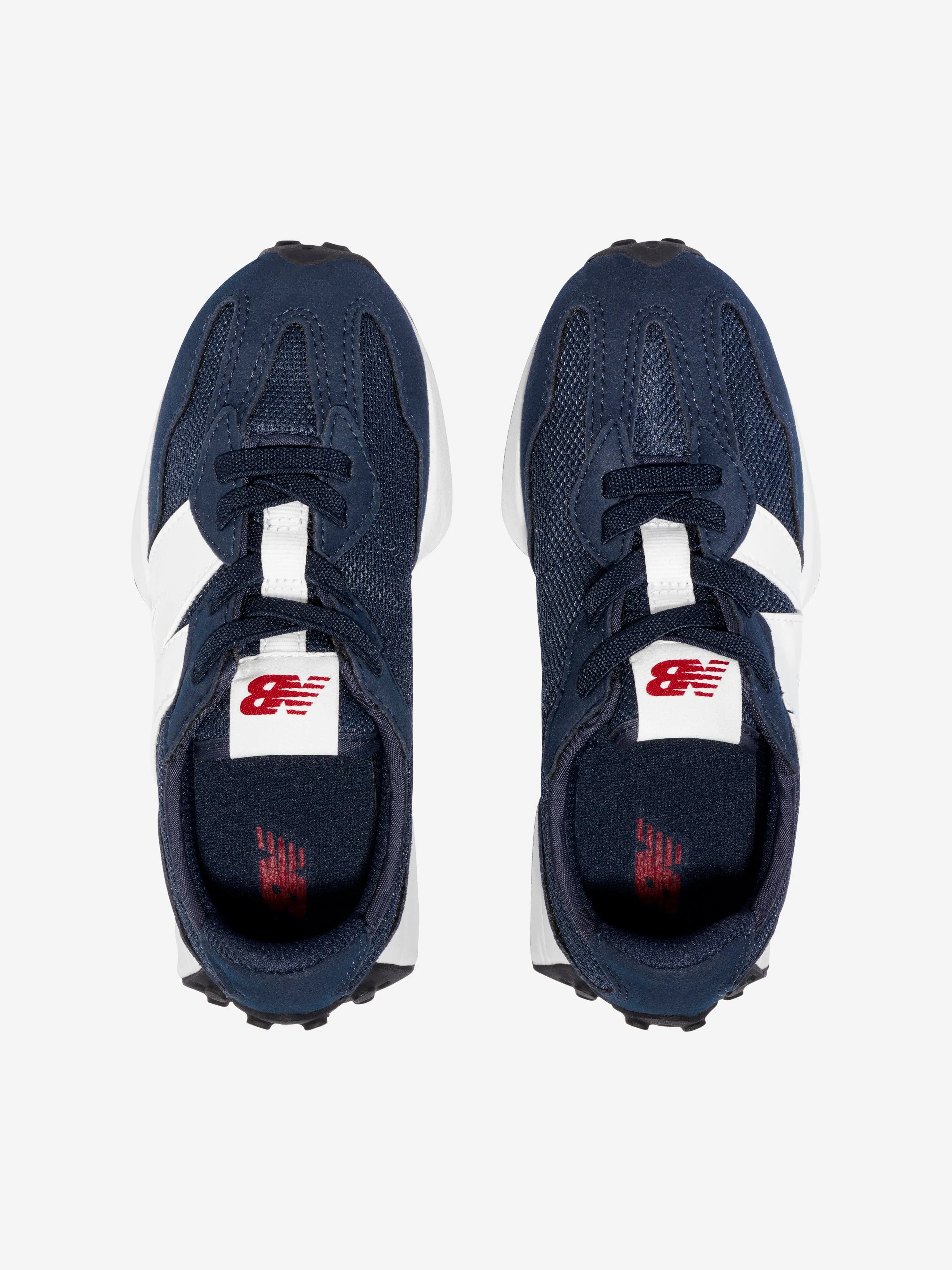 New Balance Enfants 327 Lacets Logo Chaussures de Sport en Bleu