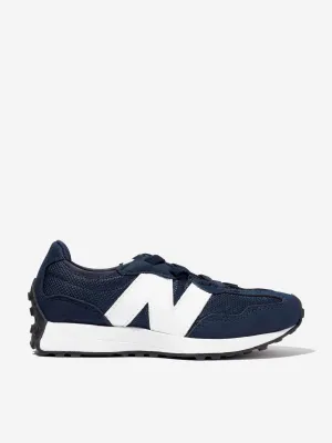 New Balance Enfants 327 Lacets Logo Chaussures de Sport en Bleu