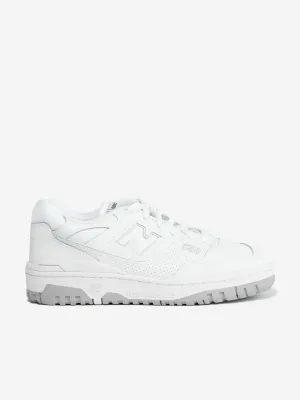 New Balance Kids 550 Baskets à logo en blanc
