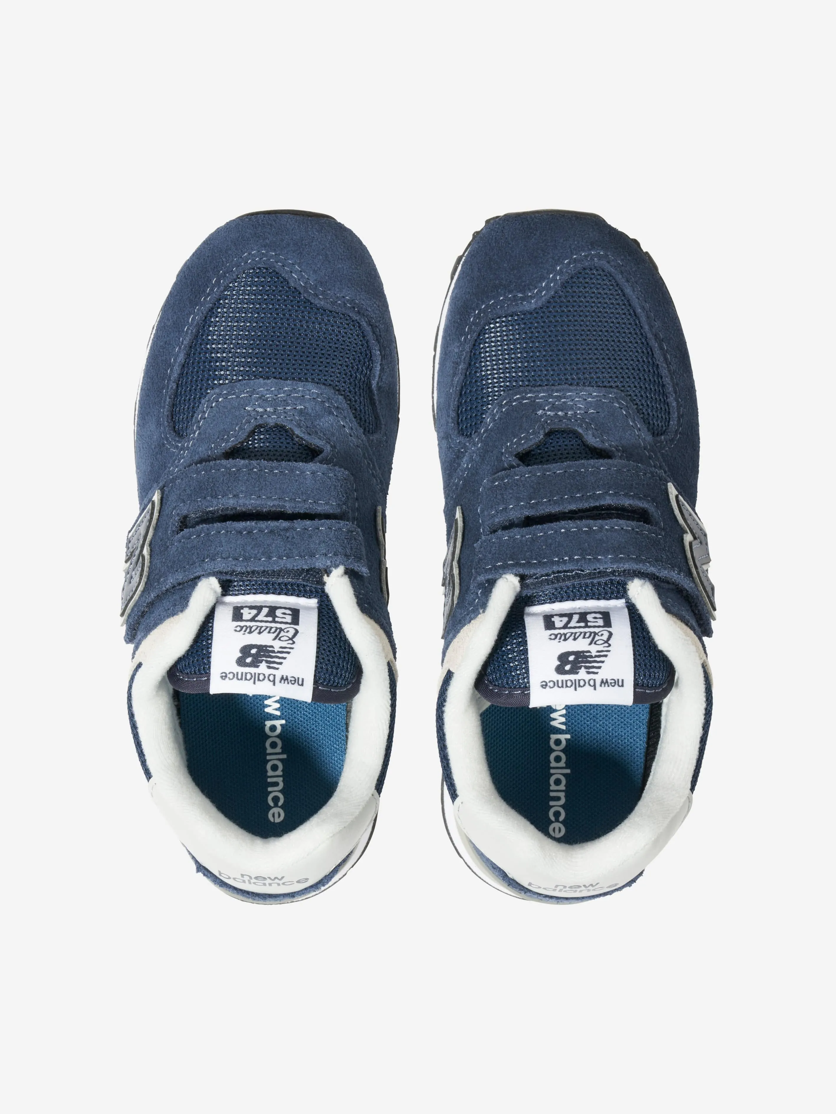 New Balance Enfants 574 Lacets avec Logo en Marine