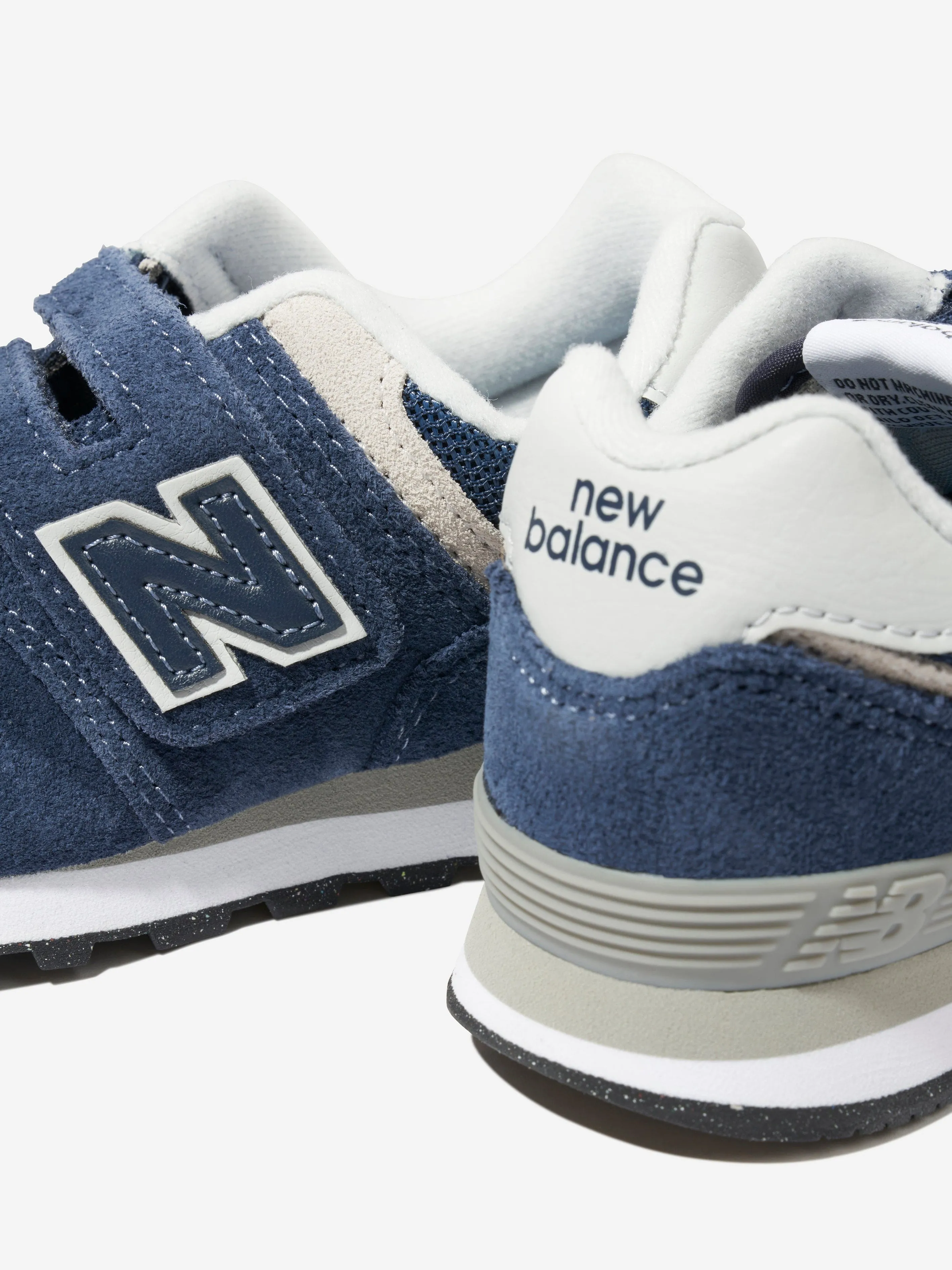 New Balance Enfants 574 Lacets avec Logo en Marine