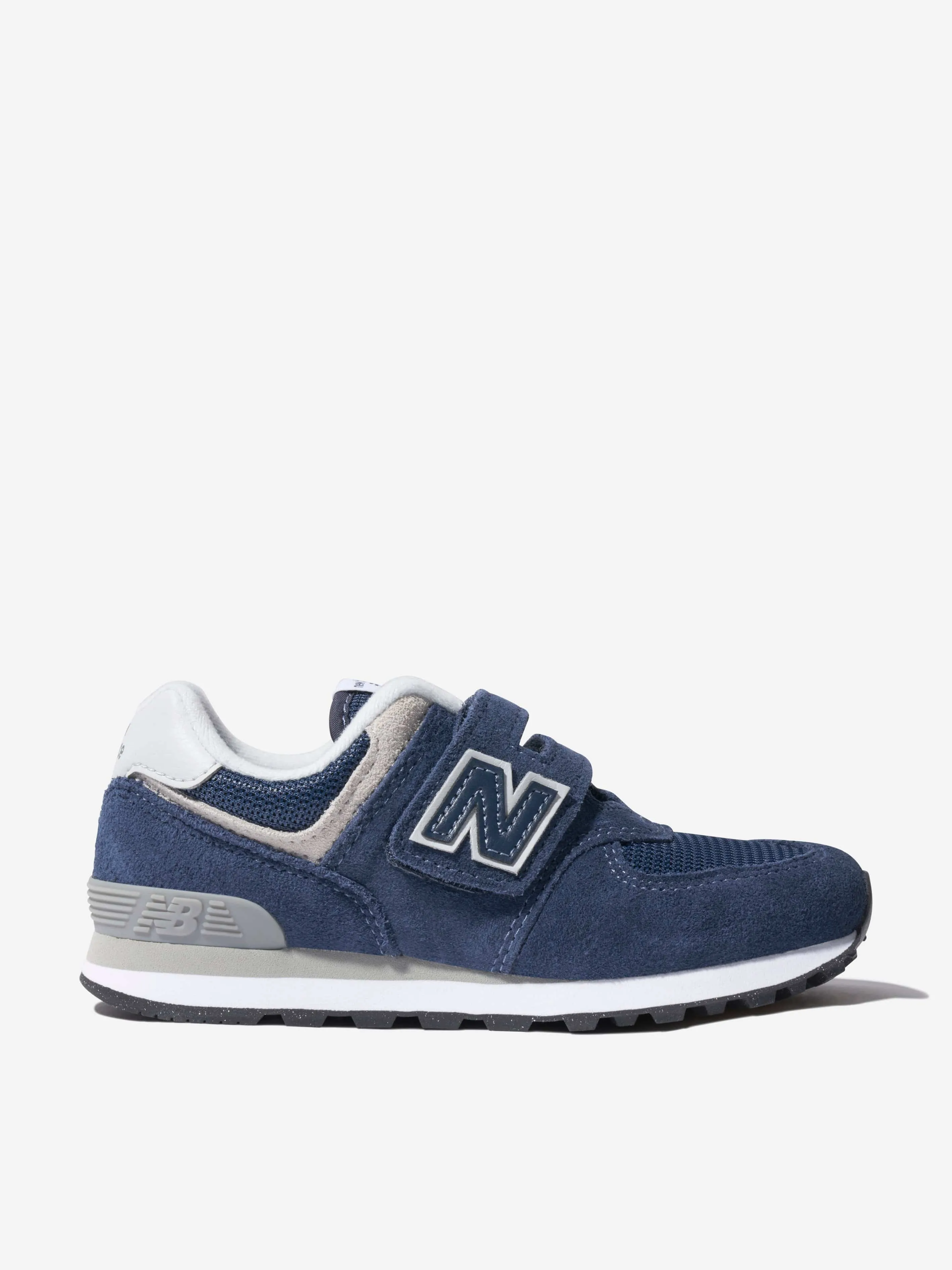 New Balance Enfants 574 Lacets avec Logo en Marine