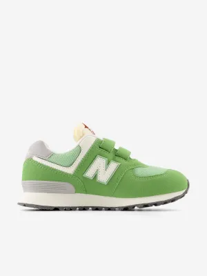 New Balance Kids 574 Chaussures de Sport en Vert