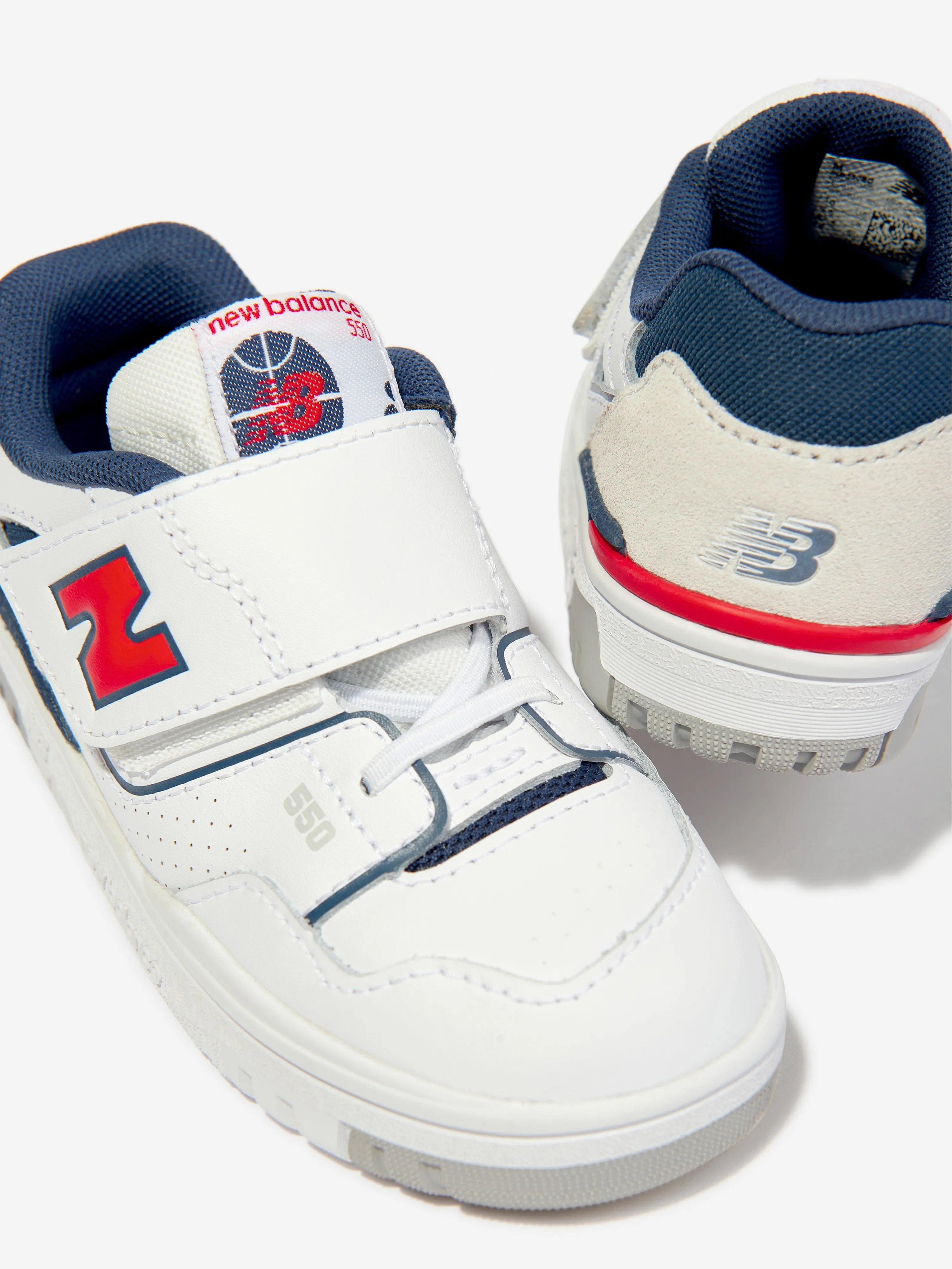 New Balance Baskets B550 pour Enfants en Blanc