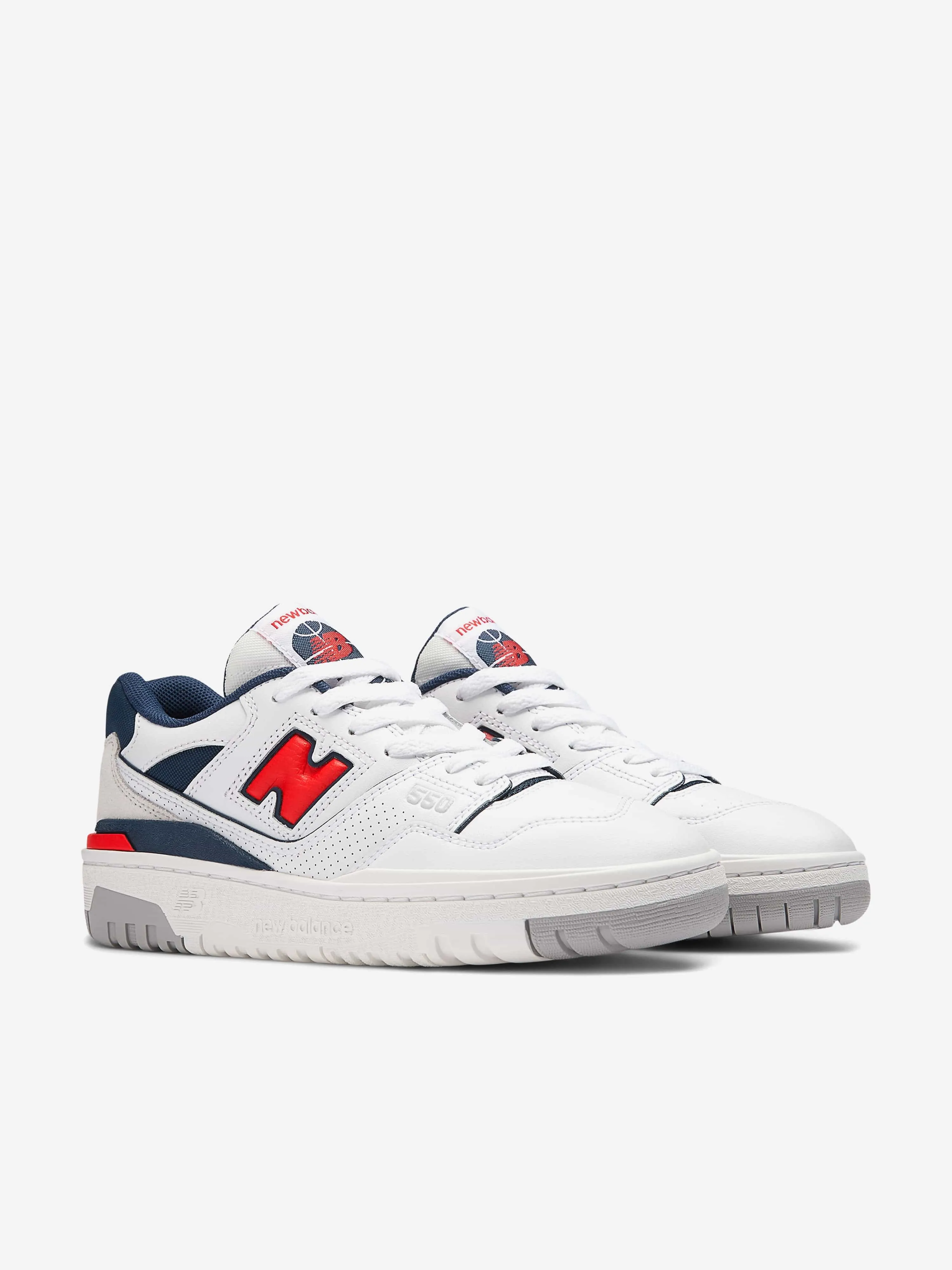 New Balance Baskets B550 pour Enfants en Blanc