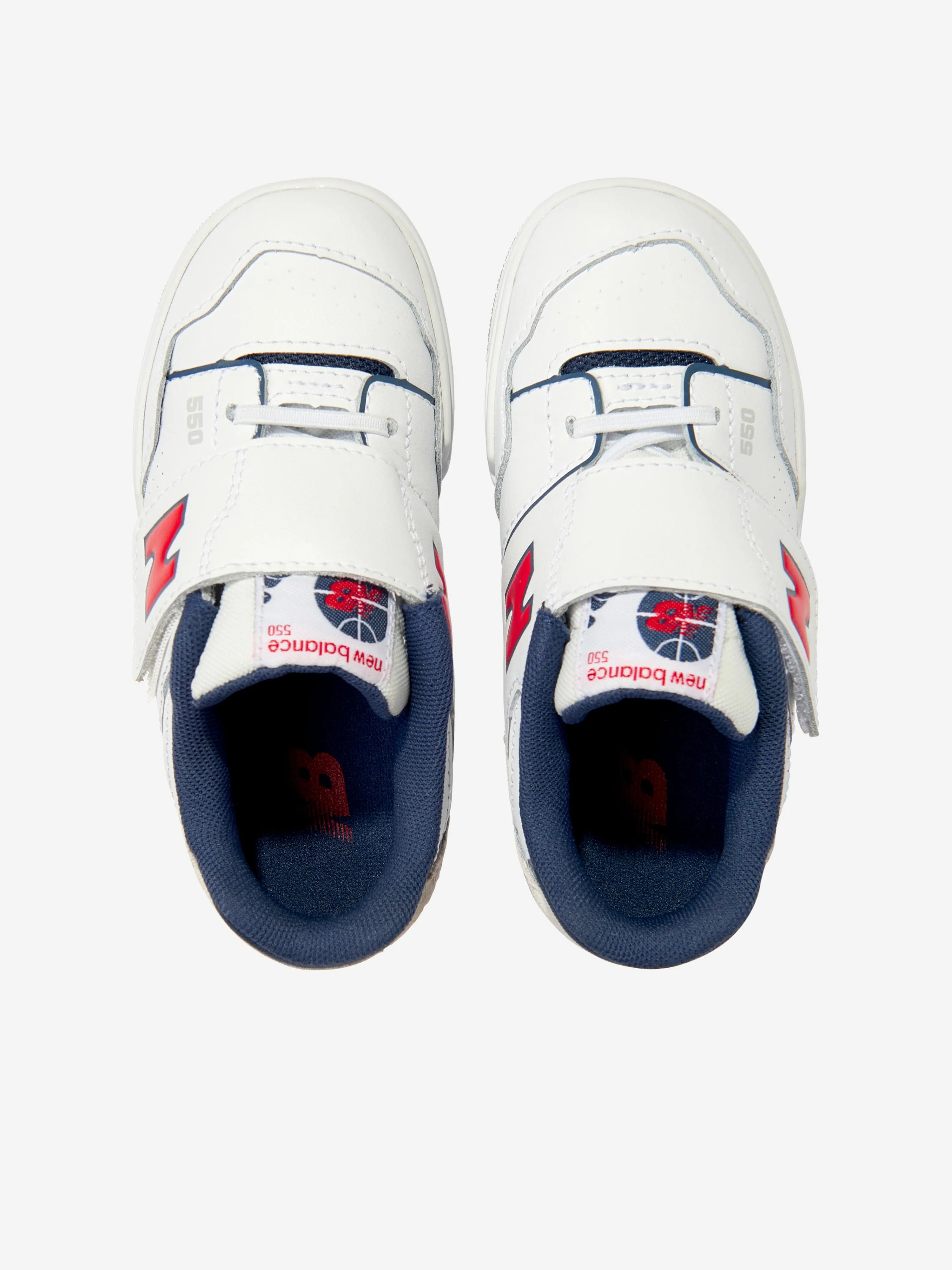 New Balance Baskets B550 pour Enfants en Blanc