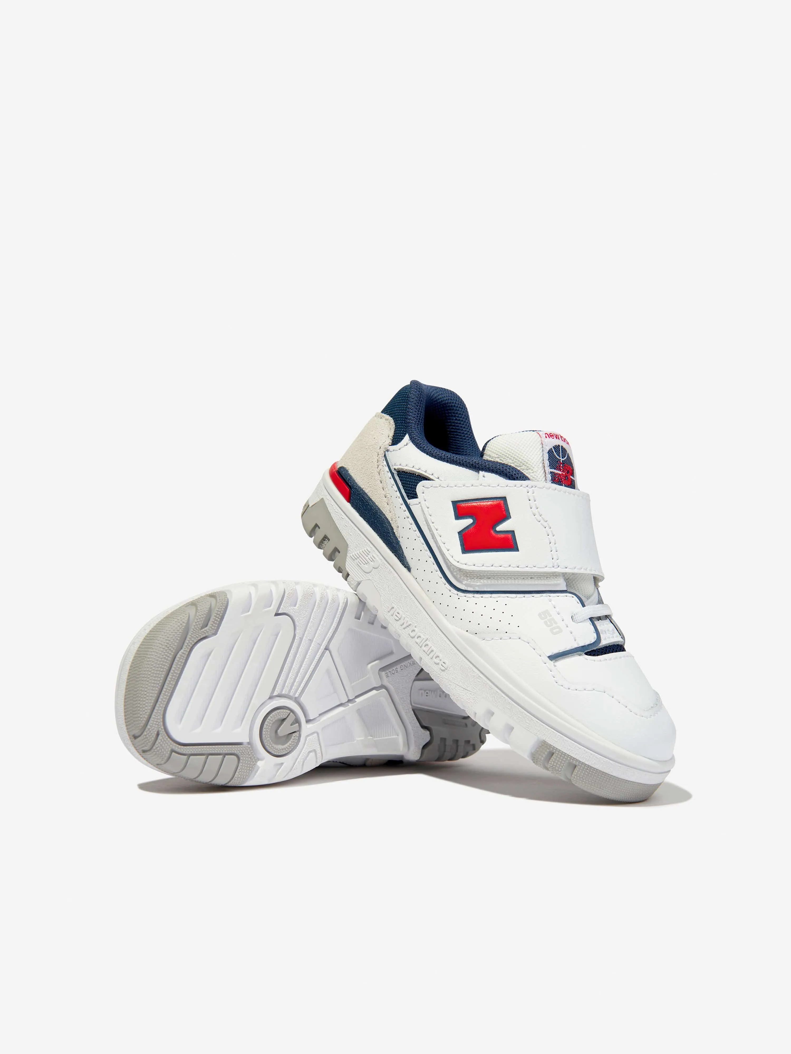 New Balance Baskets B550 pour Enfants en Blanc