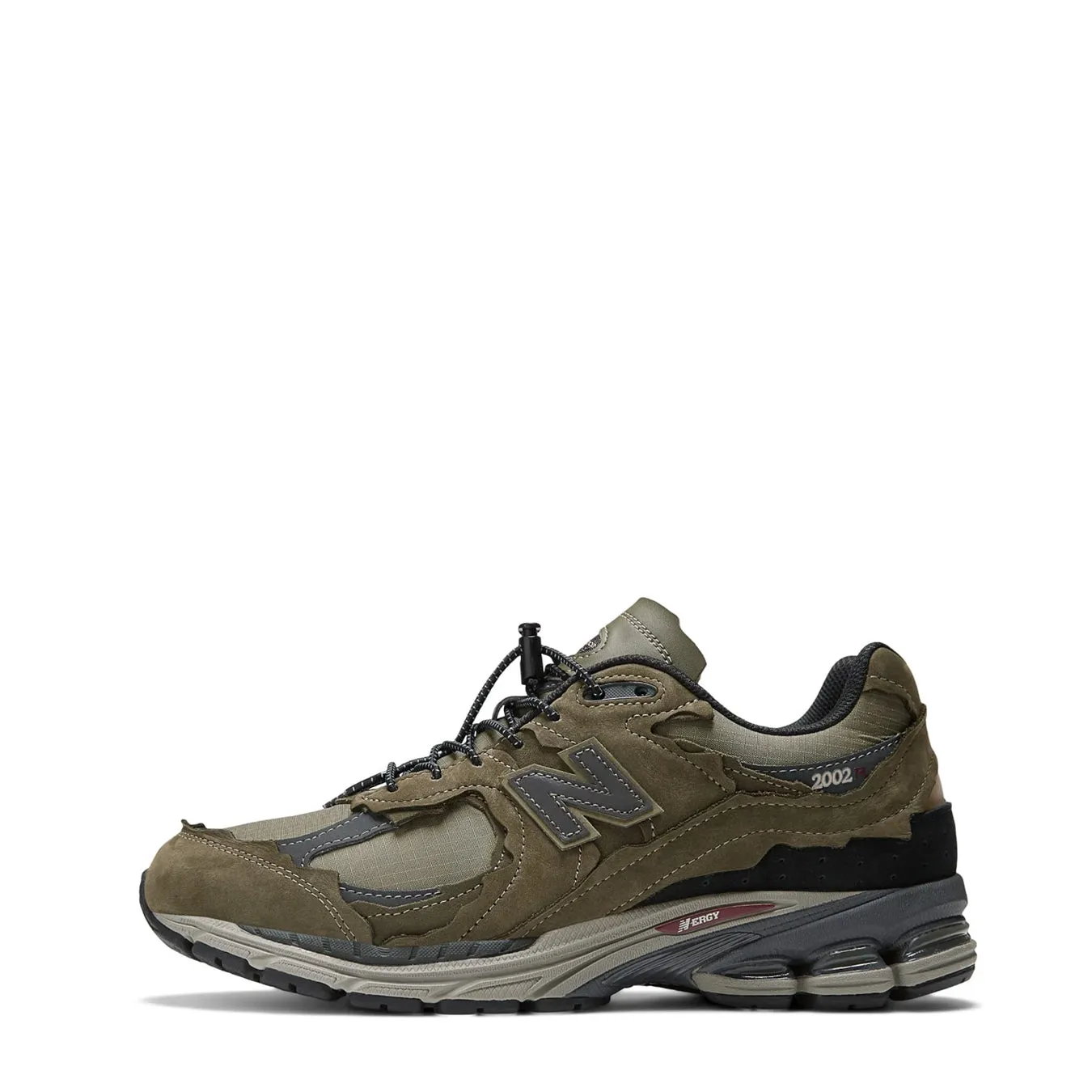 New Balance Chaussures de Sport Femme 2002R Vert Mousse / Noir Profond