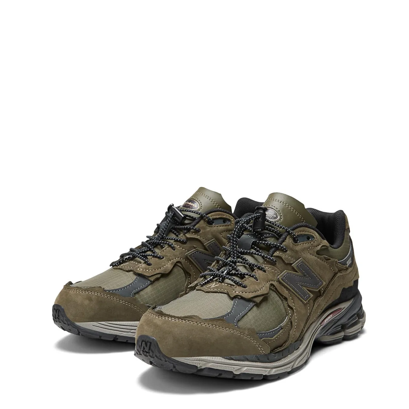 New Balance Chaussures de Sport Femme 2002R Vert Mousse / Noir Profond