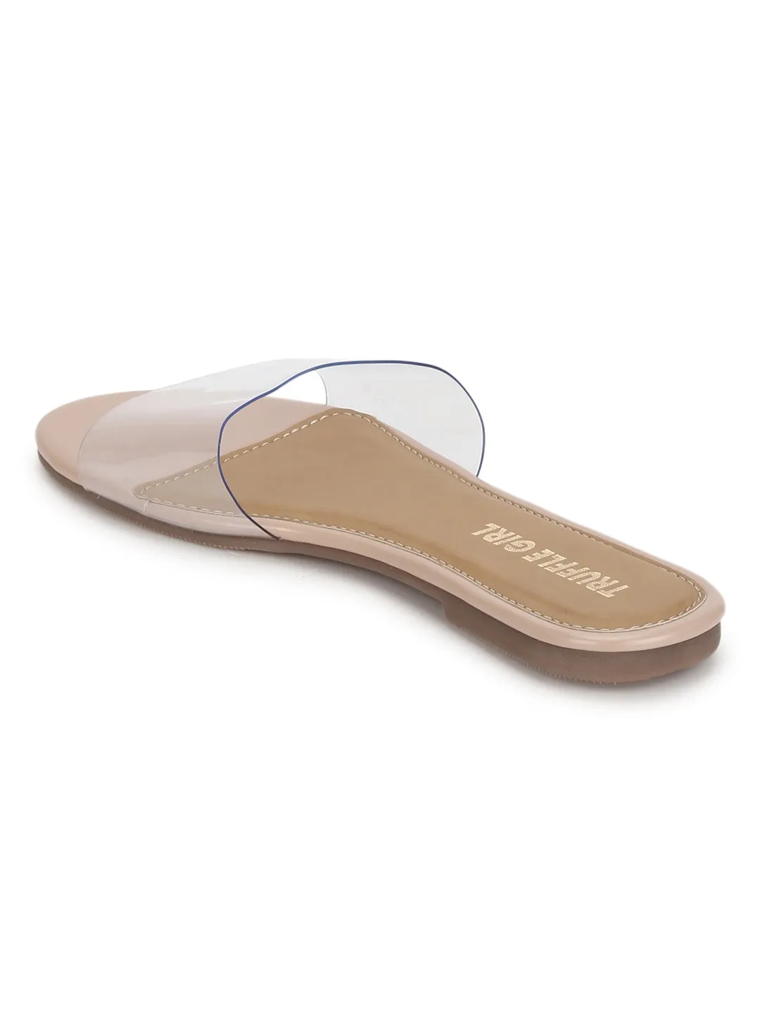 Escarpins transparents PU nude