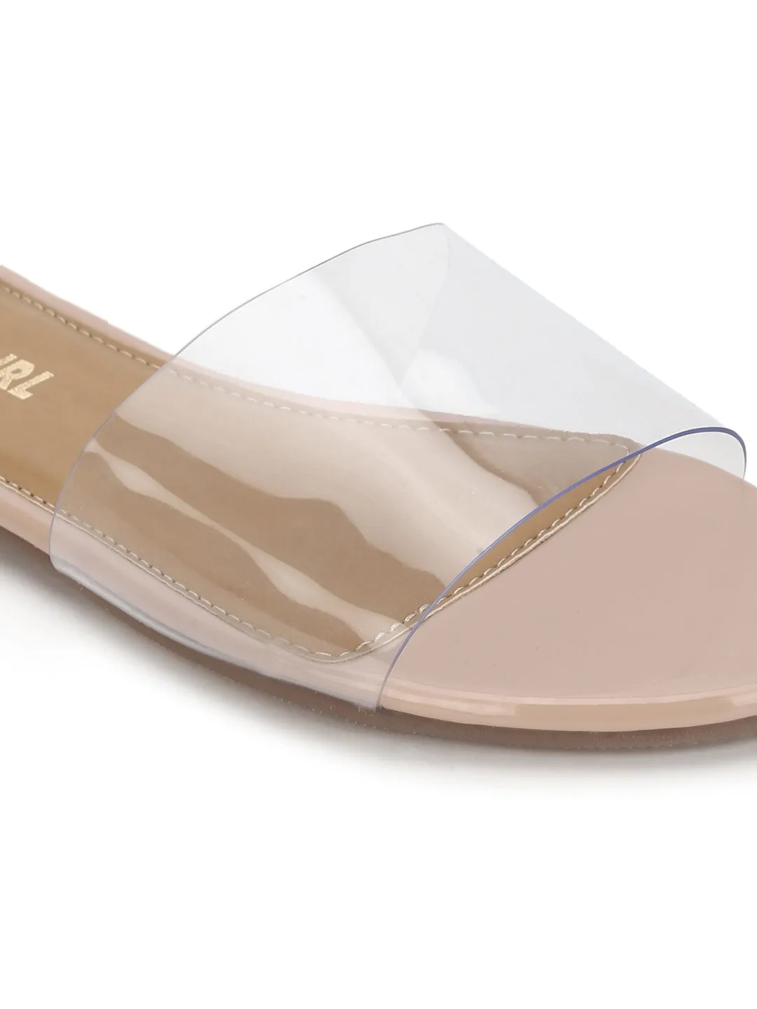 Escarpins transparents PU nude