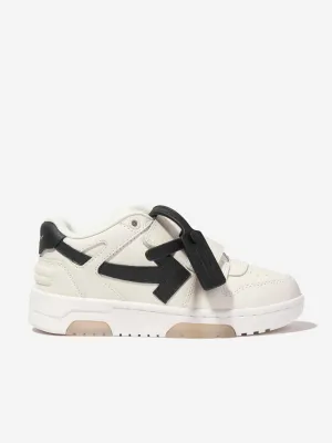 Off-White Kids Baskets en cuir Out Of Office à brides blanches