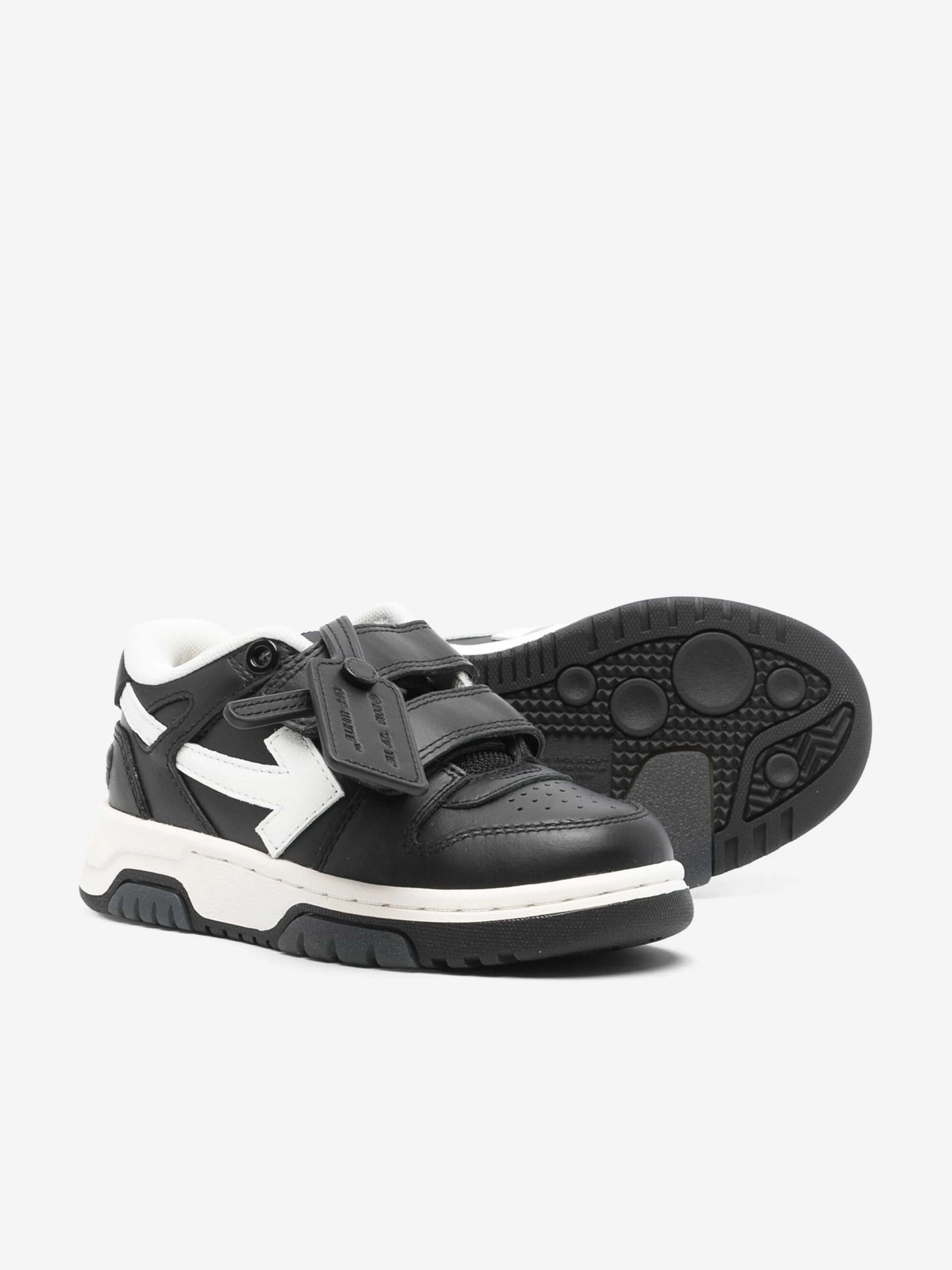 Off-White Kids Chaussures de Sport à Bretelles Out Of Office en Noir