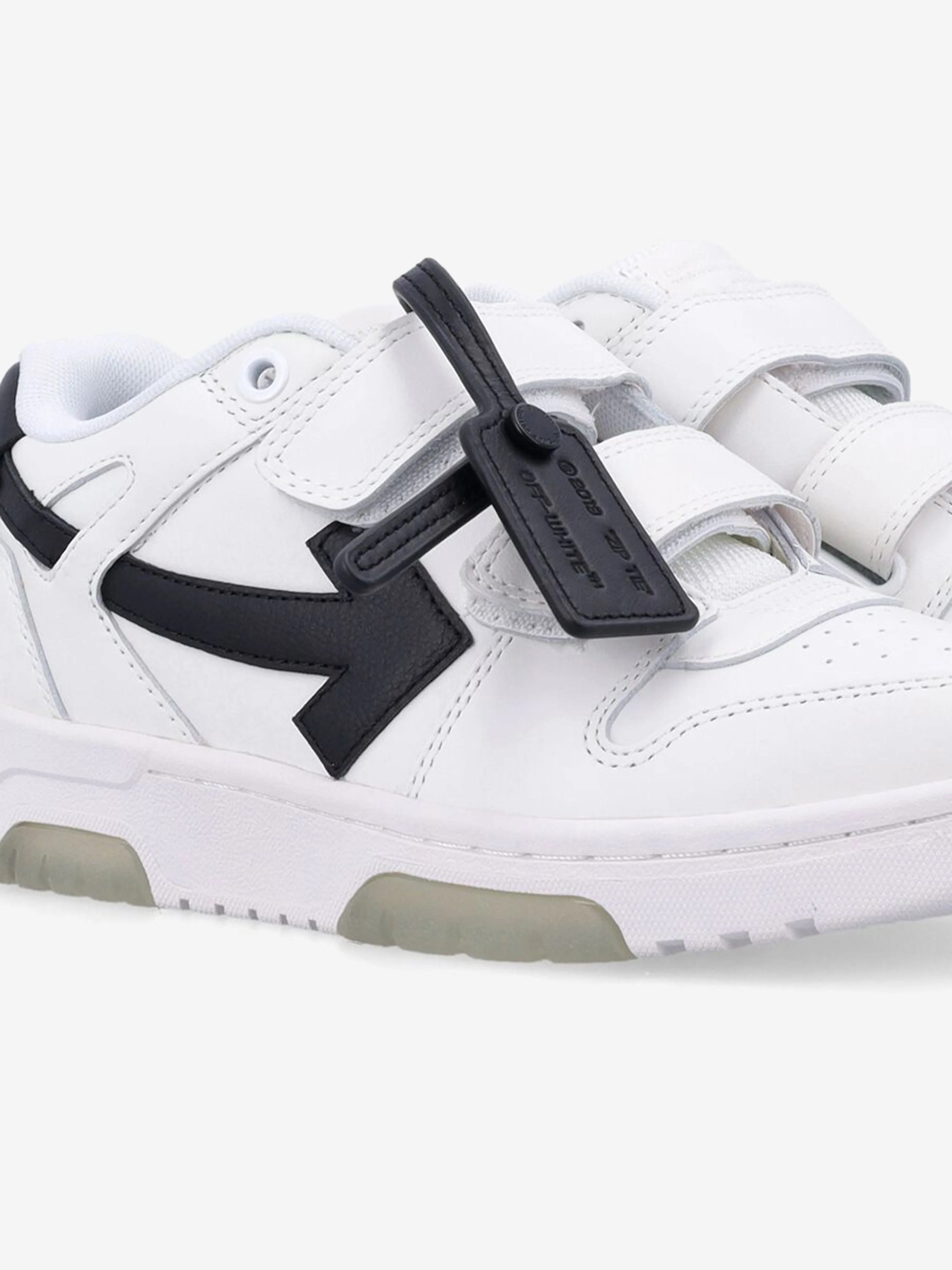 Off-White Kids Chaussures de sport à brides Out Of Office en blanc