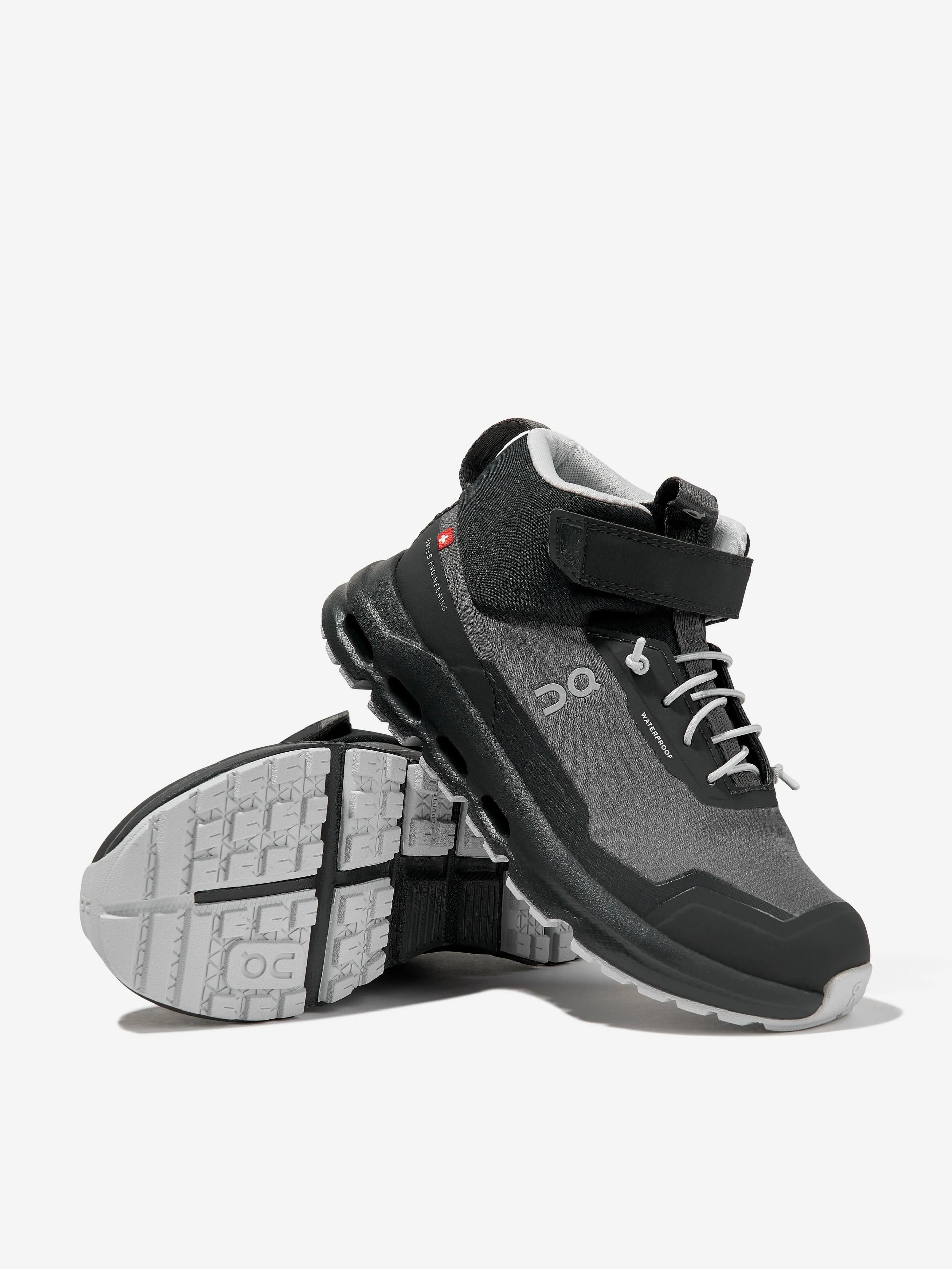 Chaussures de Running Enfant Cloudhero Mid Imperméables en Gris