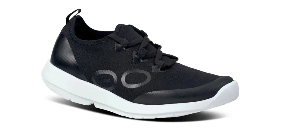 OOFOS OOMG SPORT LACET - NOIR & BLANC - 5076WHTBLK