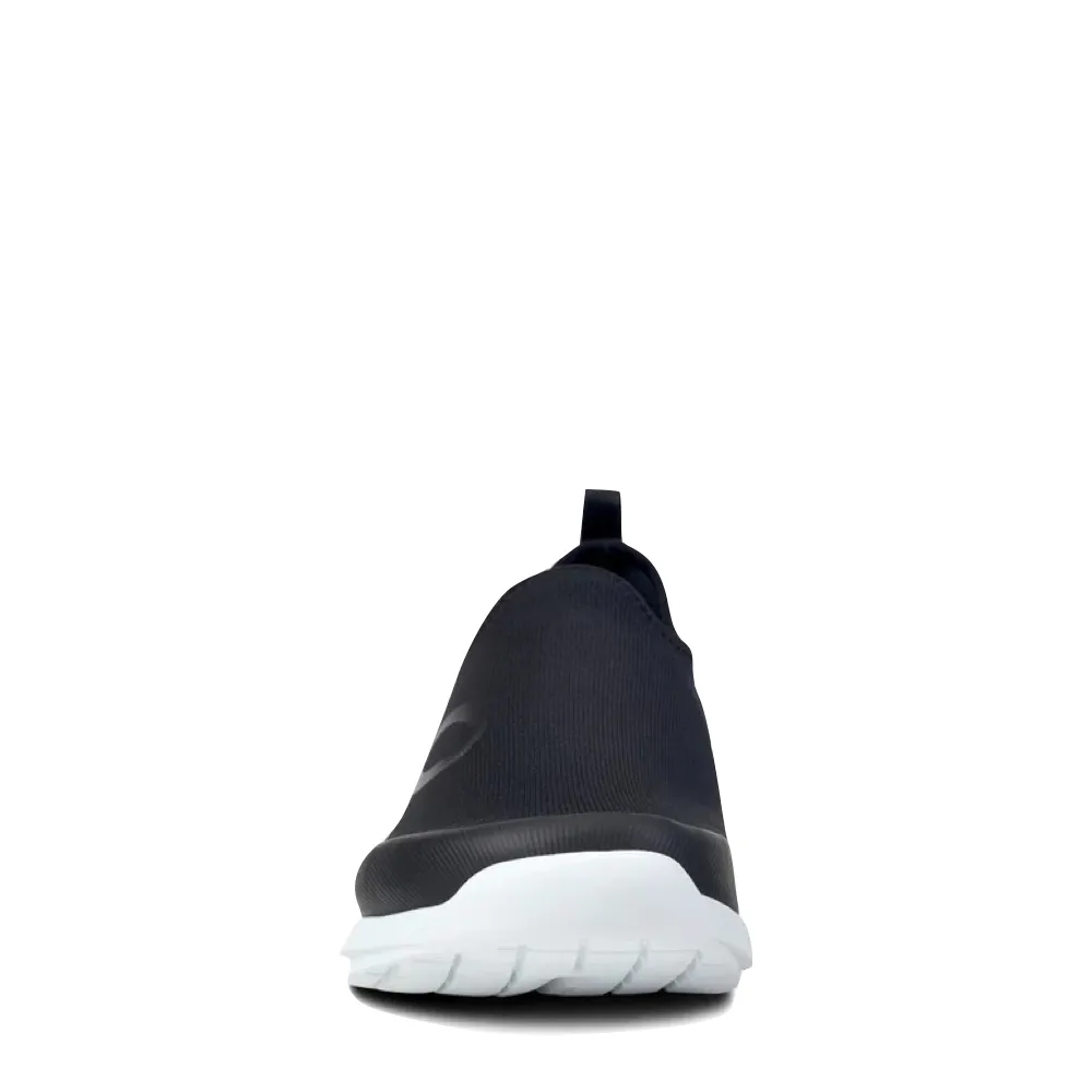 OOfos Femme Chaussure Sport OOmg Basses en Noir/Blanc