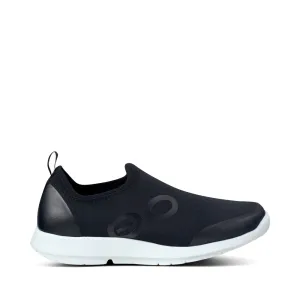 OOfos Femme Chaussure Sport OOmg Basses en Noir/Blanc