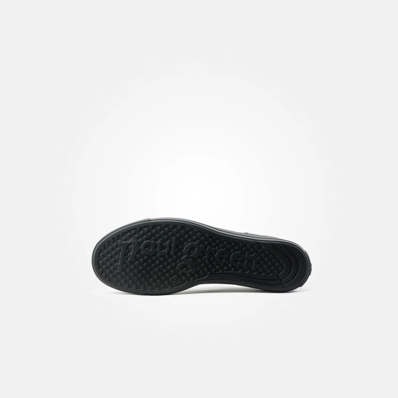 Paul Green Chaussure de Sport à Lacets Élastiques en Nubuck Noir
