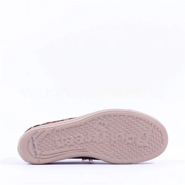 Paul Green Chaussures de sport élastiques à imprimé léopard
