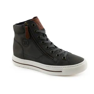 Baskets montantes Nubuck vert Paul