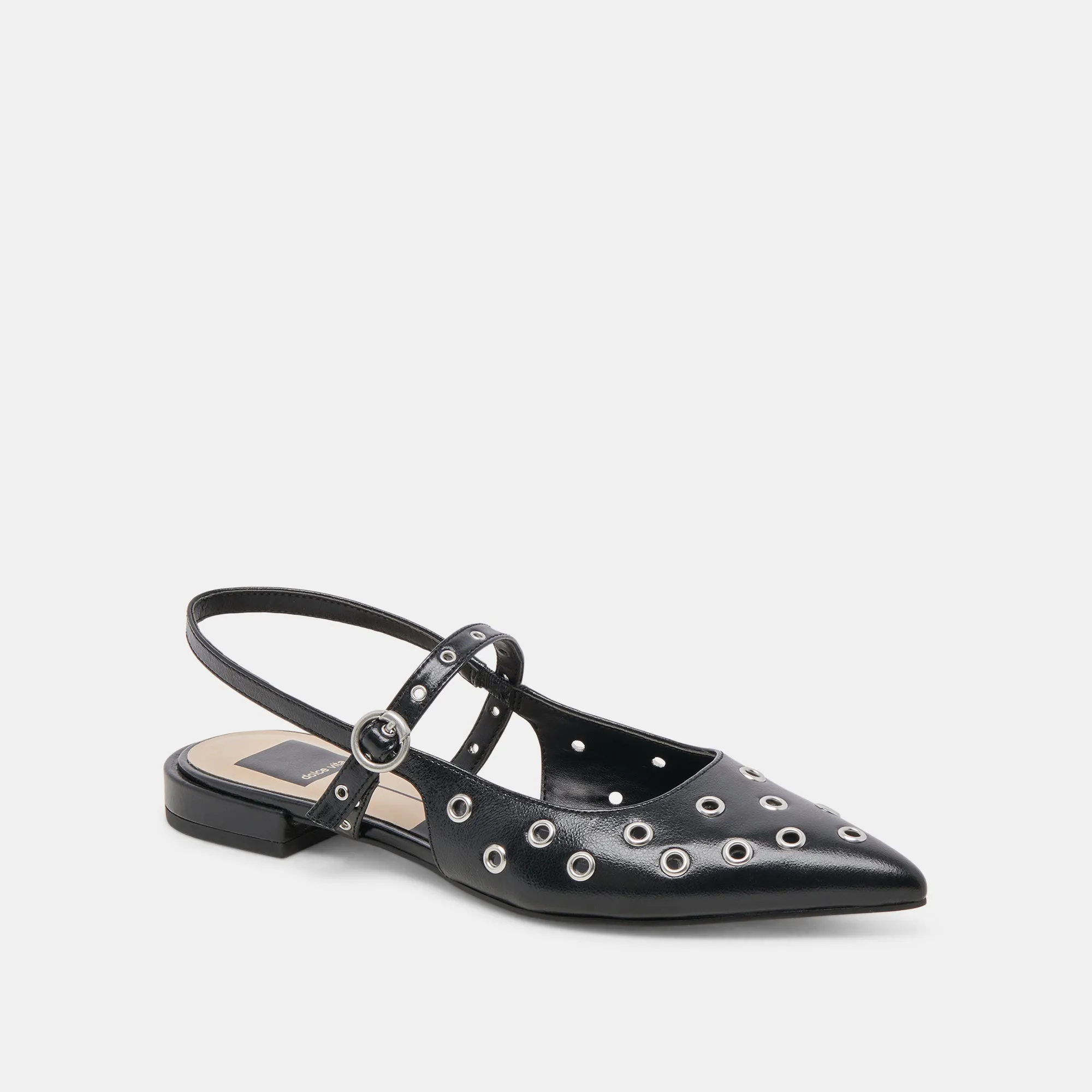 PENNEY STUD FLATS PATENTE EFFET FROISSE MINUIT