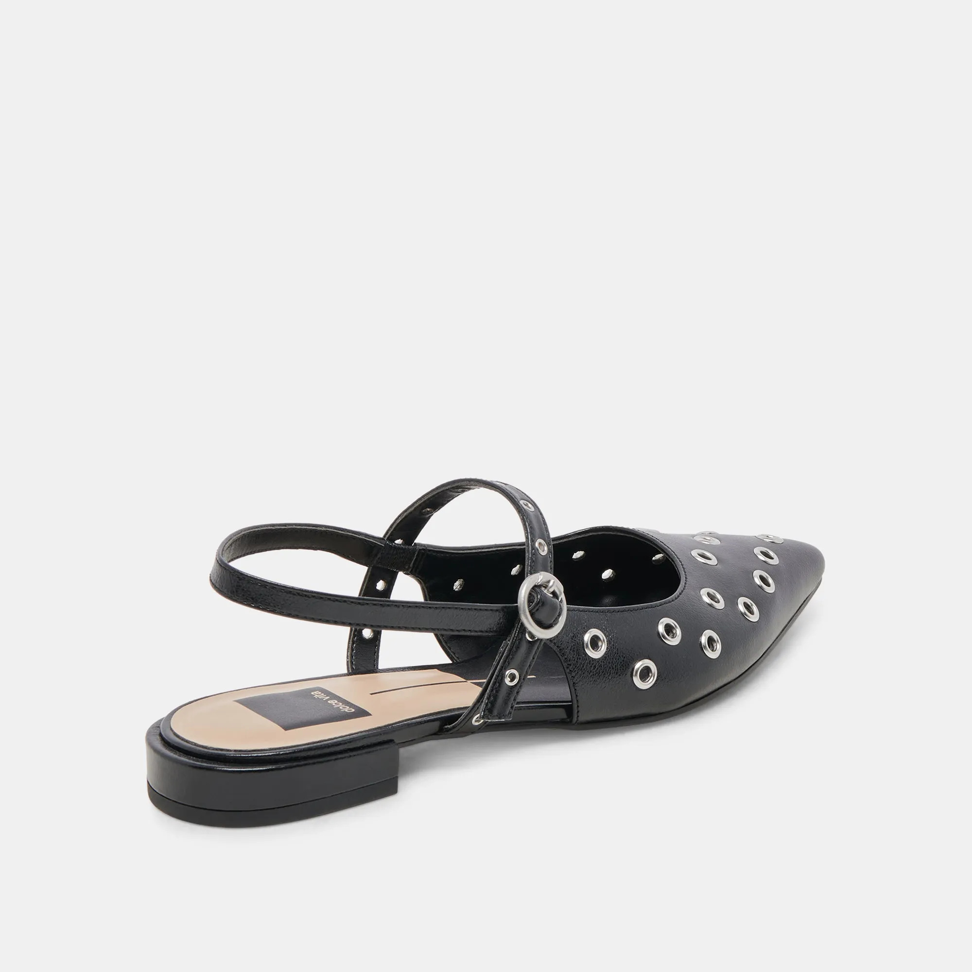 PENNEY STUD FLATS PATENTE EFFET FROISSE MINUIT