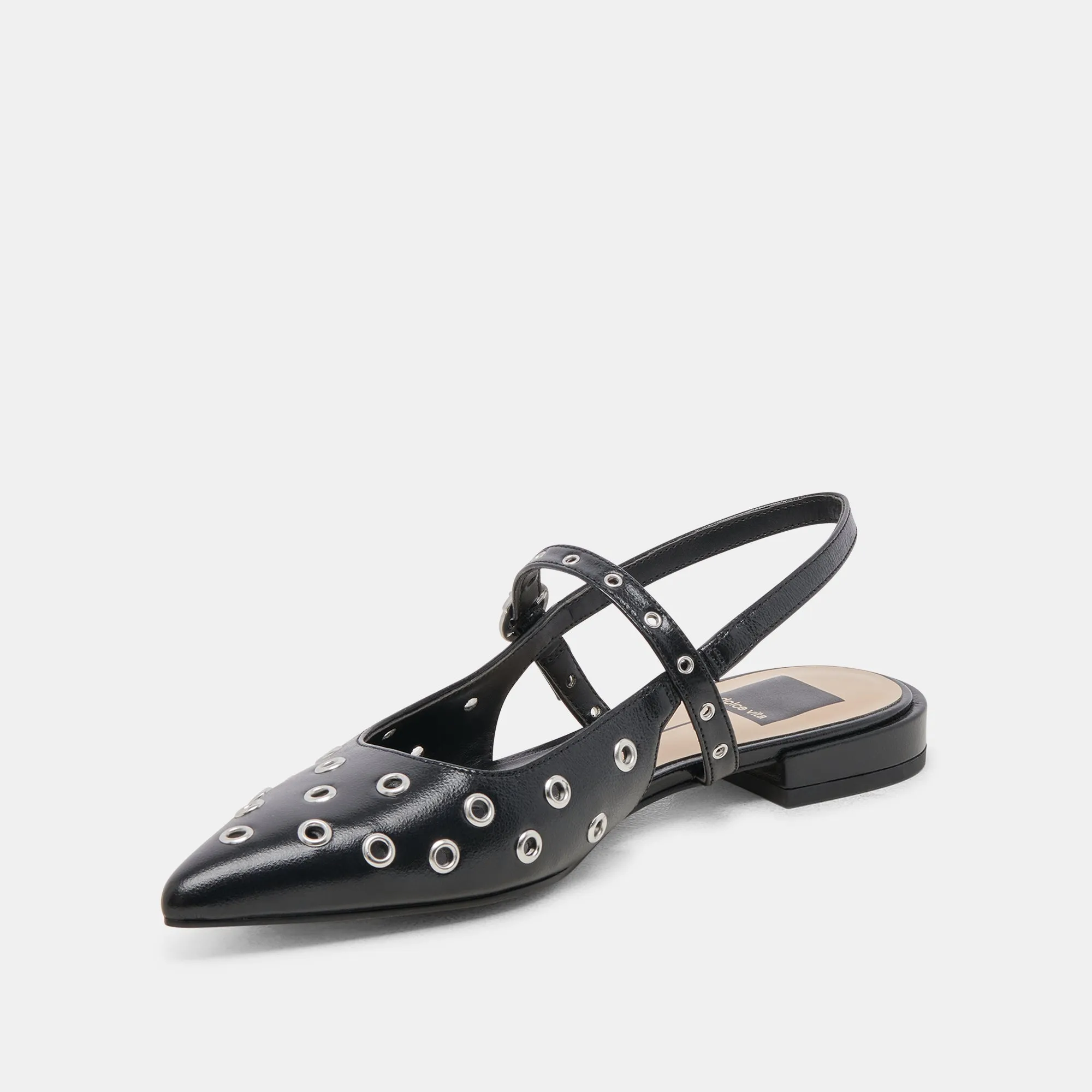 PENNEY STUD FLATS PATENTE EFFET FROISSE MINUIT