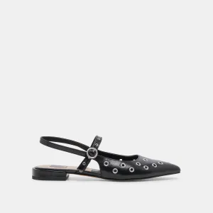 PENNEY STUD FLATS PATENTE EFFET FROISSE MINUIT