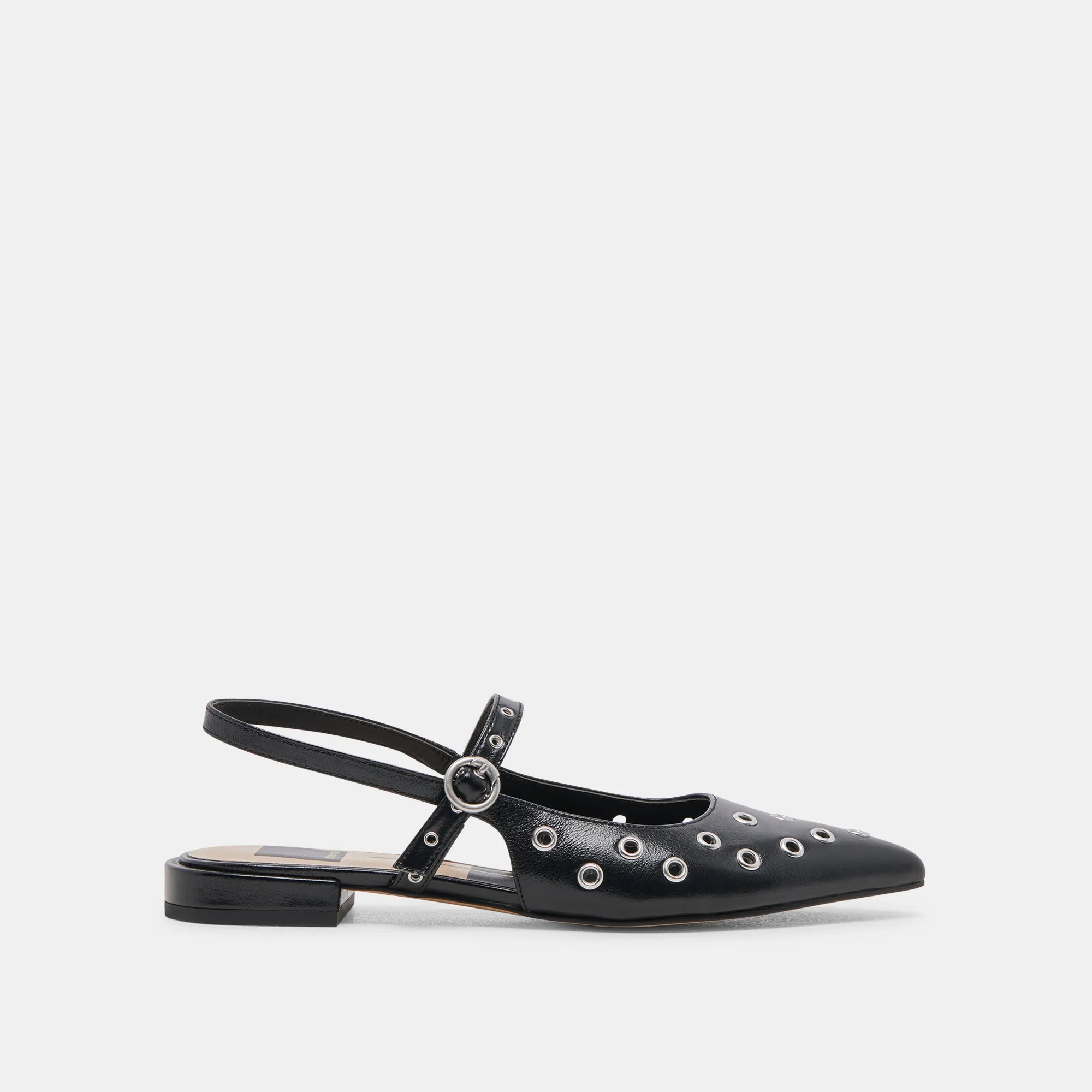 PENNEY STUD FLATS PATENTE EFFET FROISSE MINUIT