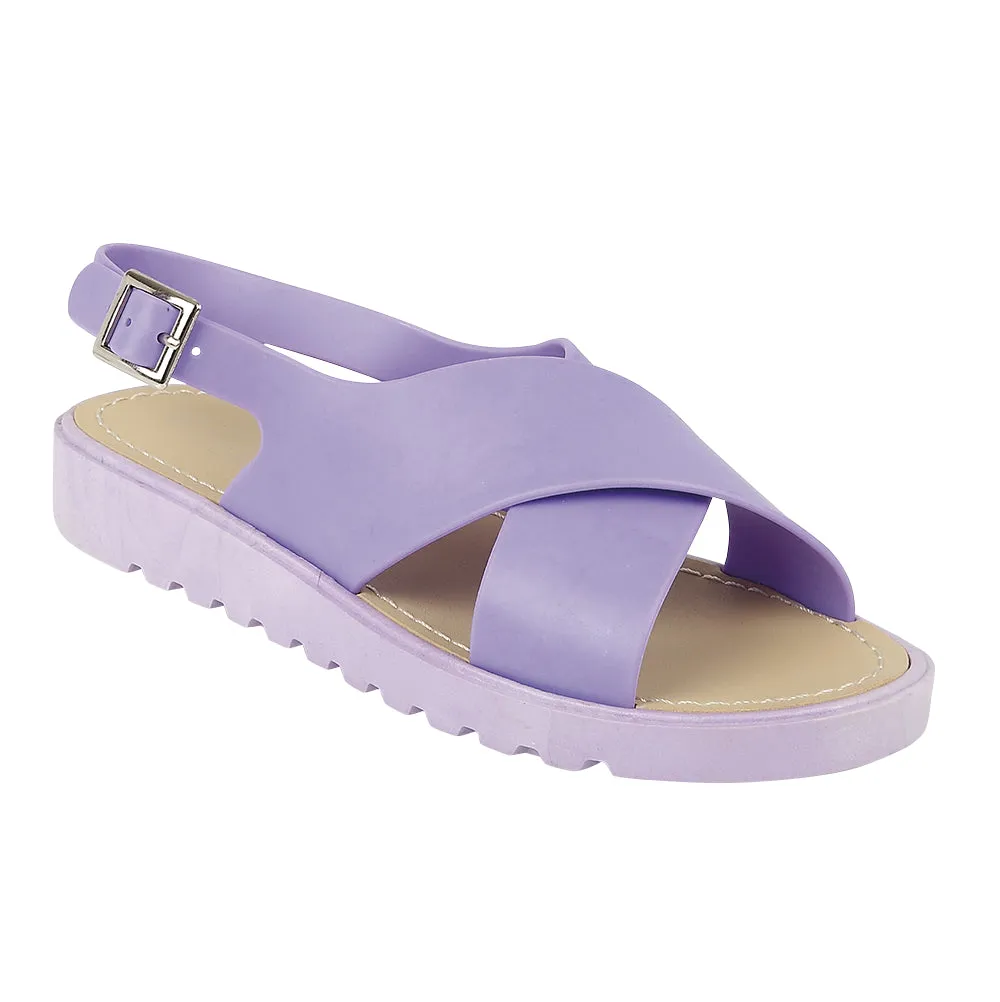 Chaussures Plates Violet