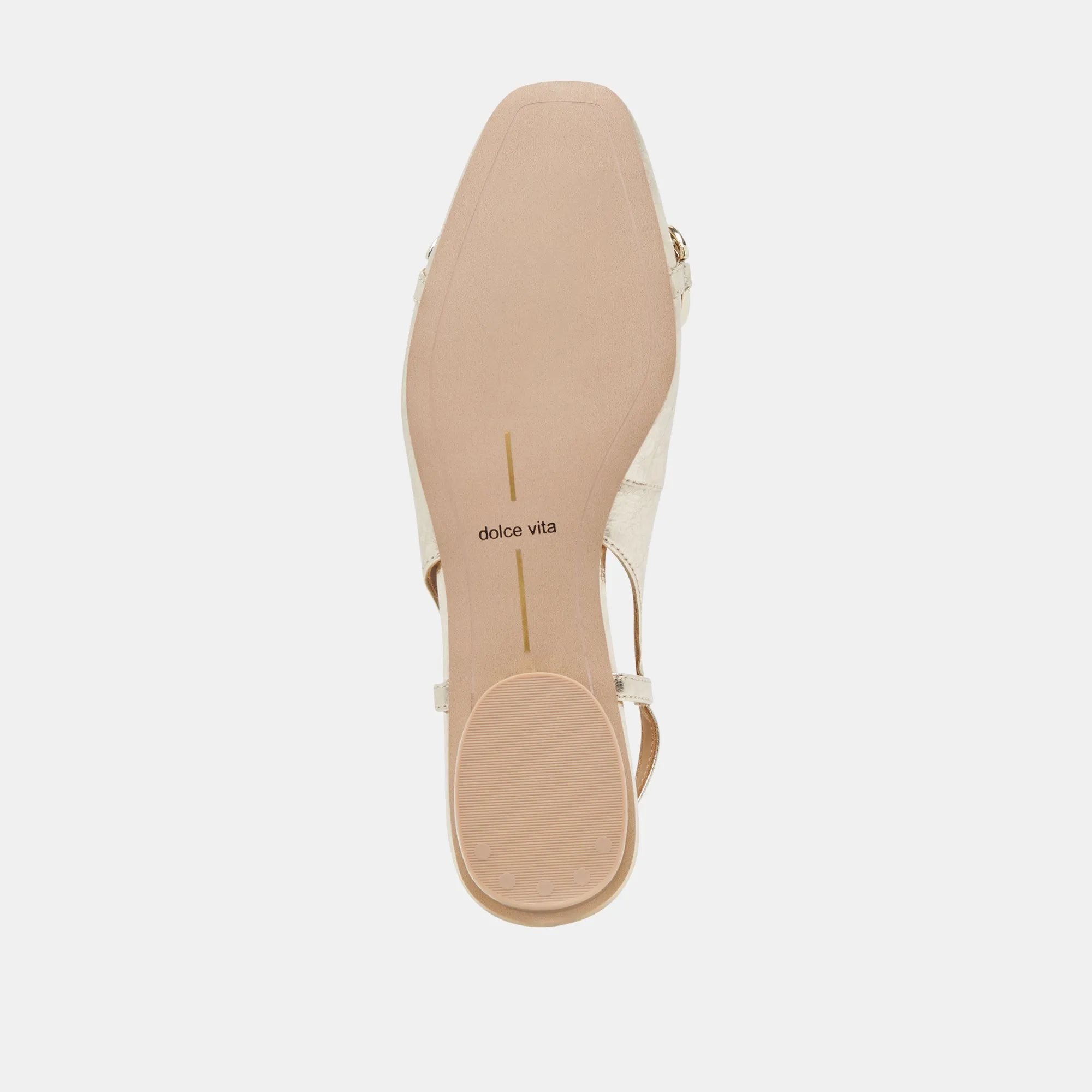 RAMANO FLATS CUIR PLATINE VIEILLI