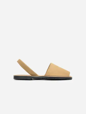 Sandales menorquines en suédine vegan pour femmes Rambu | Taupe