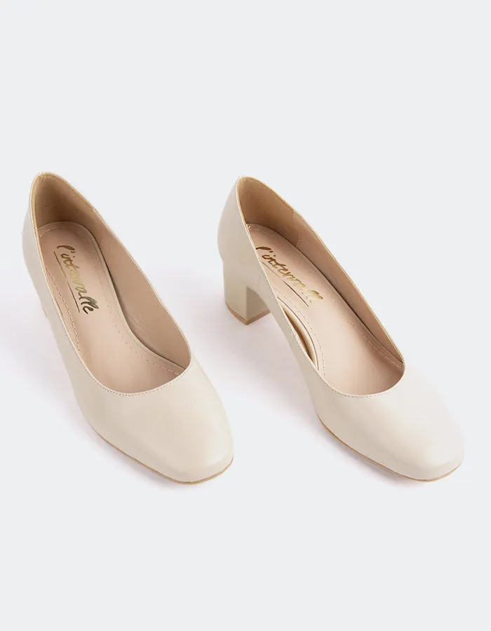Raynan Cuir Beige